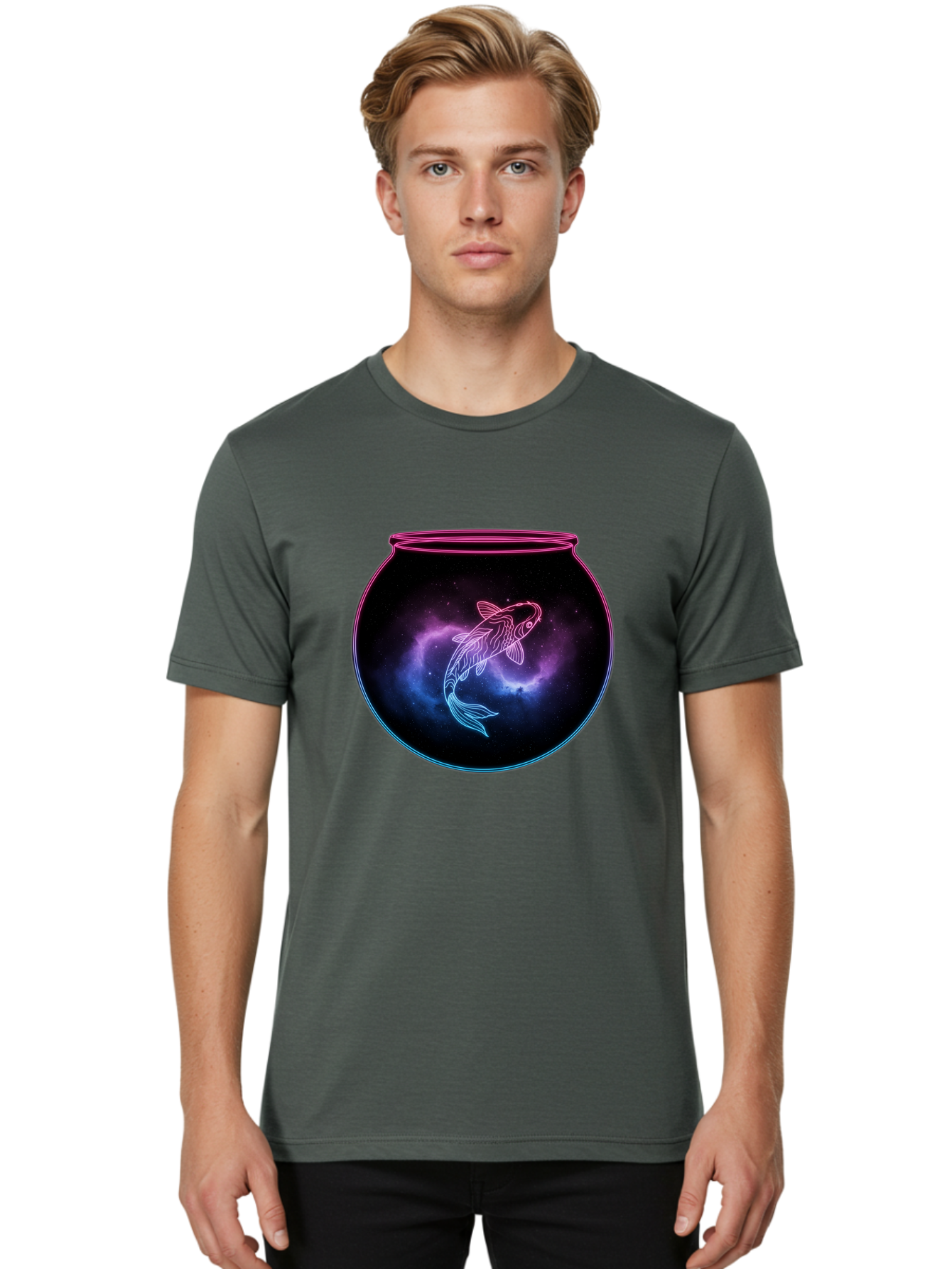 Fish-In-Bowl Men'S Graphic Tee, 100% Cotton, Comfortable Casual Summer Wear, Machine Washable, Vintage Camera, Old Camera, Antique Camera, Black Camera, Classic Photography, Photography Equipment, Nostalgic Device, Film Camera, Camera Art Bak550