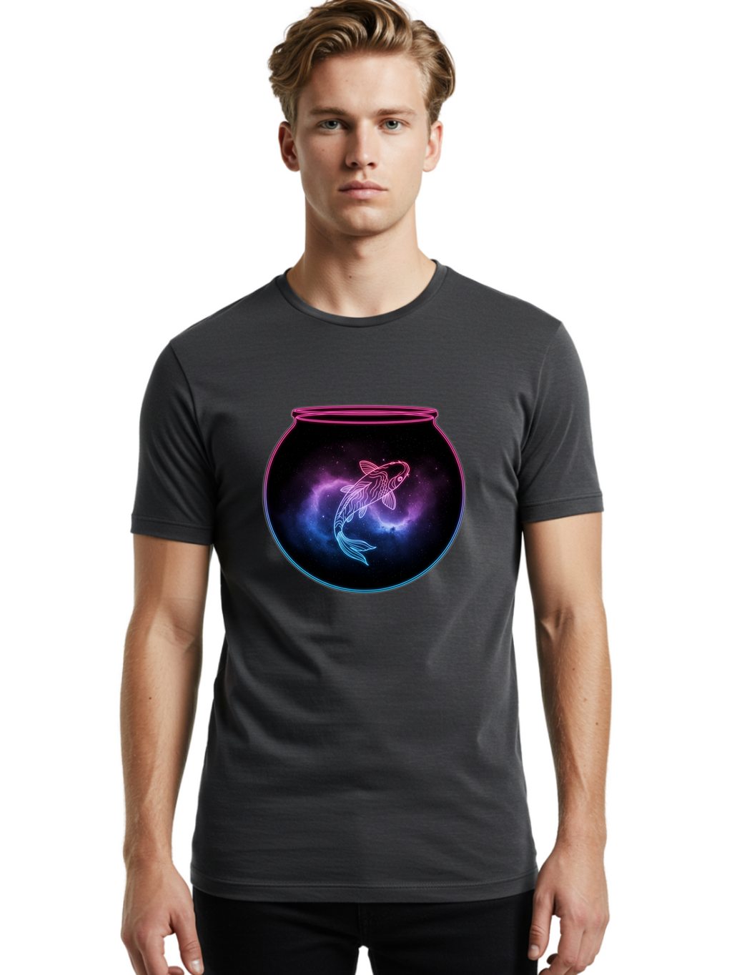Fish-In-Bowl Men'S Graphic Tee, 100% Cotton, Comfortable Casual Summer Wear, Machine Washable, Vintage Camera, Old Camera, Antique Camera, Black Camera, Classic Photography, Photography Equipment, Nostalgic Device, Film Camera, Camera Art Bak550