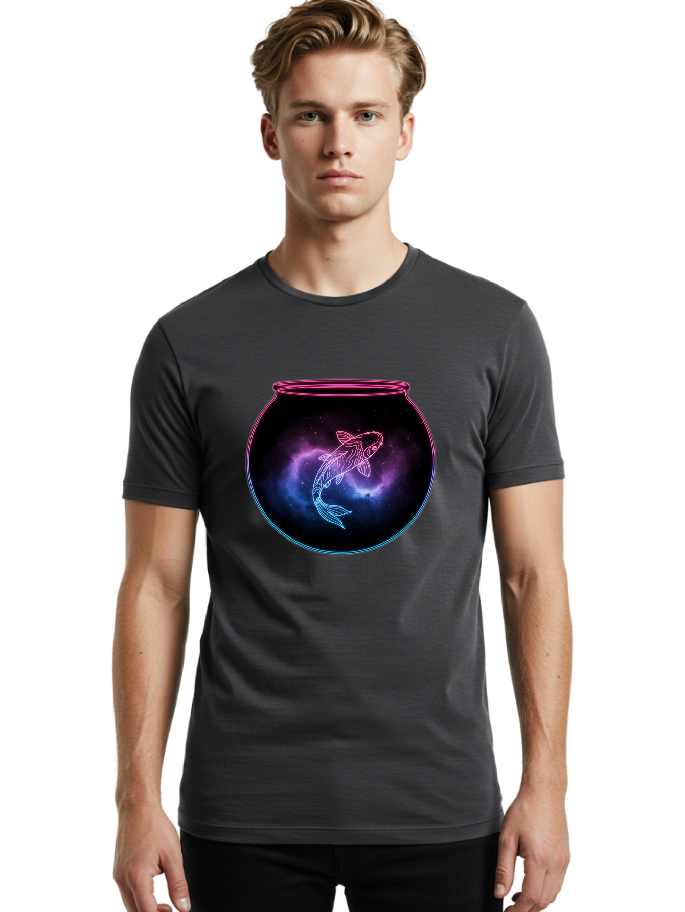 Fish-In-Bowl Men'S Graphic Tee, 100% Cotton, Comfortable Casual Summer Wear, Machine Washable, Vintage Camera, Old Camera, Antique Camera, Black Camera, Classic Photography, Photography Equipment, Nostalgic Device, Film Camera, Camera Art Bak550