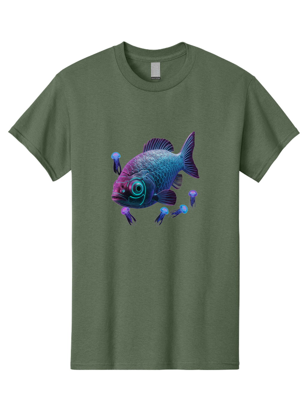 Fish-With-Jellyfish Men'S Graphic Tee, 100% Cotton, Comfortable Casual Summer Wear, Machine Washable, Vintage Camera, Old Camera, Antique Camera, Black Camera, Classic Photography, Photography Equipment, Nostalgic Device, Film Camera, Bak561