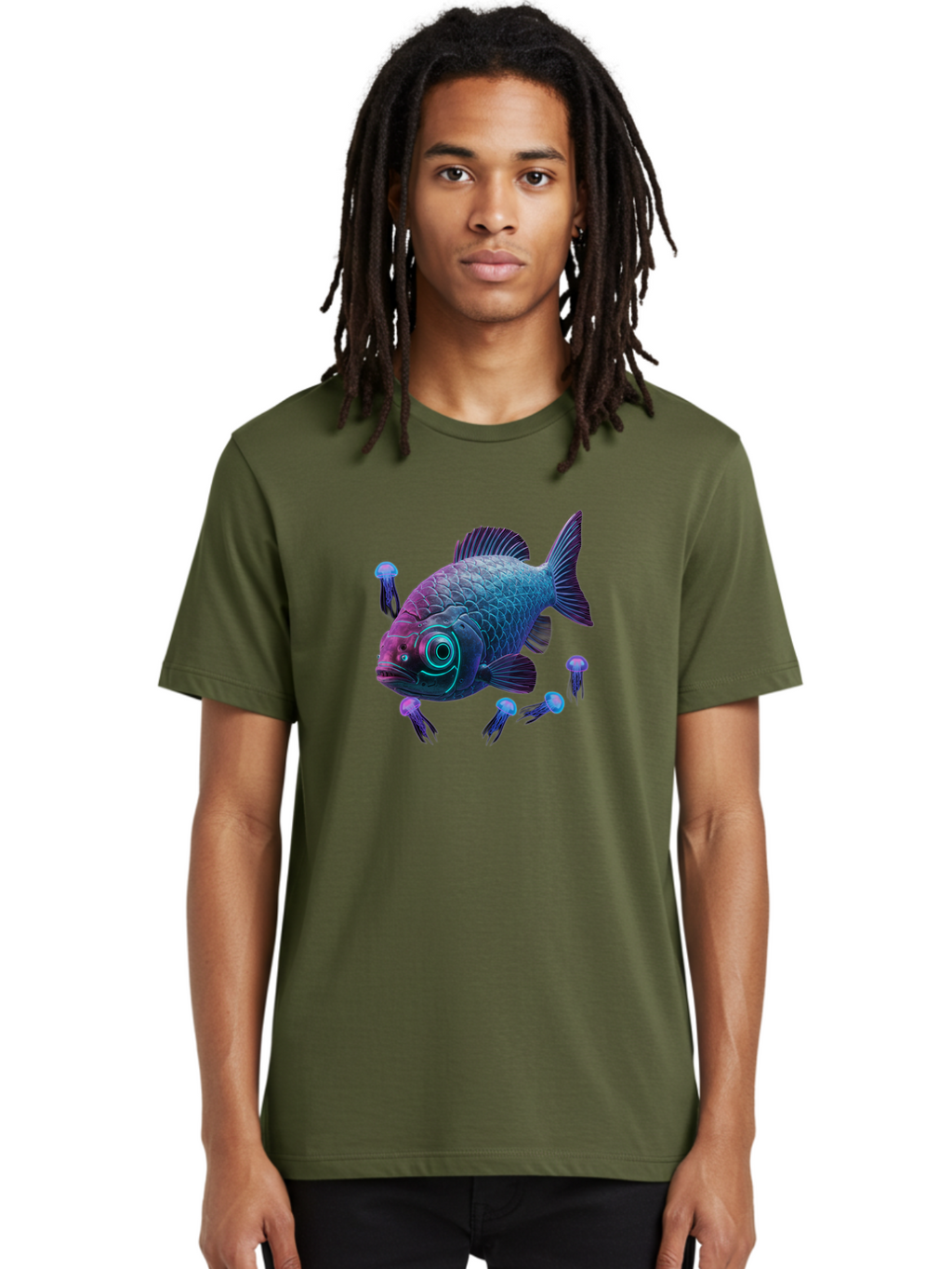 Fish-With-Jellyfish Men'S Graphic Tee, 100% Cotton, Comfortable Casual Summer Wear, Machine Washable, Vintage Camera, Old Camera, Antique Camera, Black Camera, Classic Photography, Photography Equipment, Nostalgic Device, Film Camera, Bak561