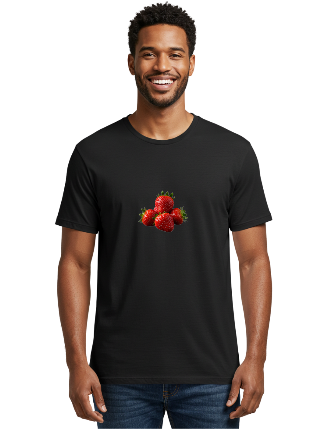 Five-Strawberries Men'S Graphic Tee, 100% Cotton, Comfortable Casual Summer Wear, Machine Washable, Vintage Camera, Old Camera, Antique Camera, Black Camera, Classic Photography, Photography Equipment, Nostalgic Device, Film Camera, Camera Art Bak569