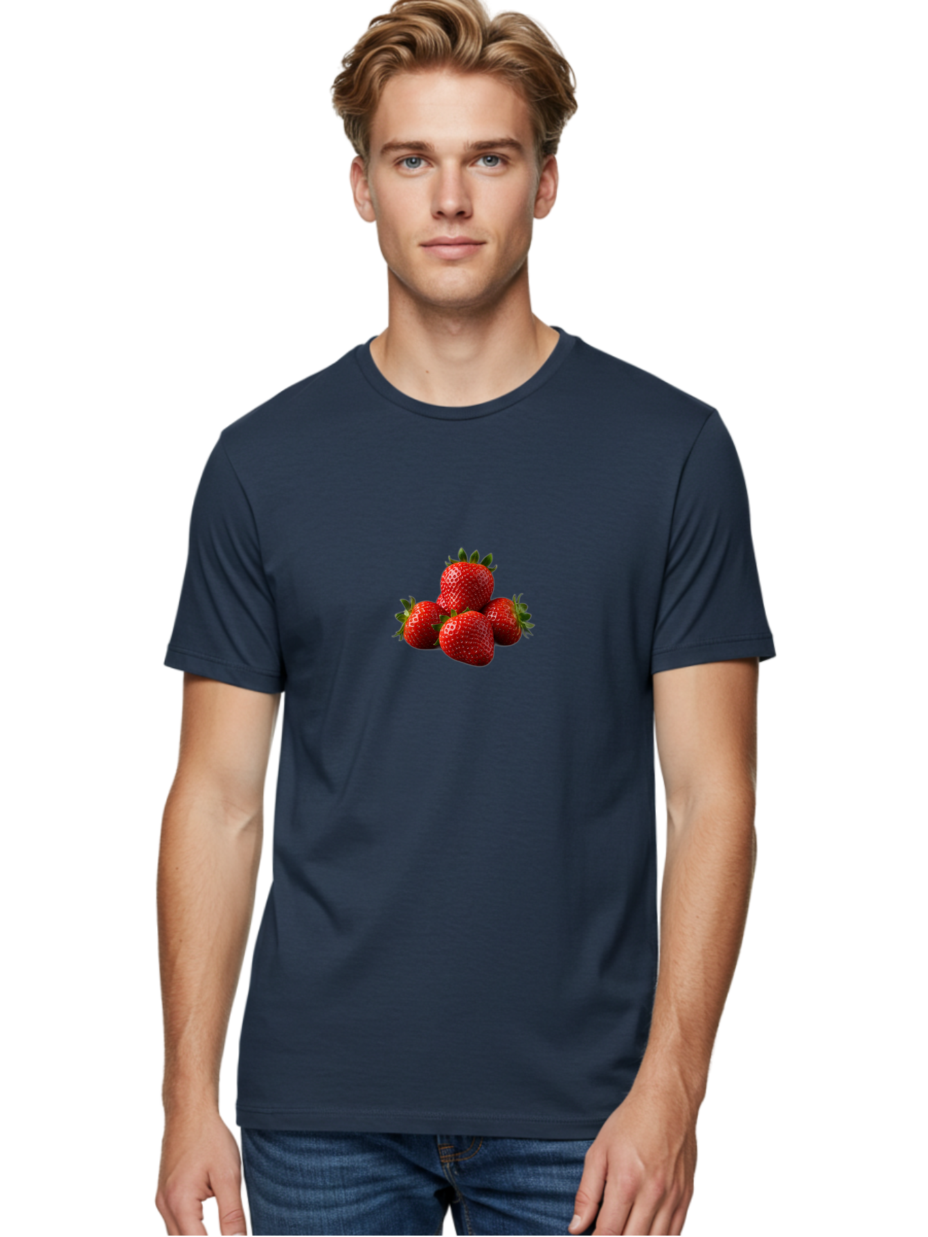 Five-Strawberries Men'S Graphic Tee, 100% Cotton, Comfortable Casual Summer Wear, Machine Washable, Vintage Camera, Old Camera, Antique Camera, Black Camera, Classic Photography, Photography Equipment, Nostalgic Device, Film Camera, Camera Art Bak569