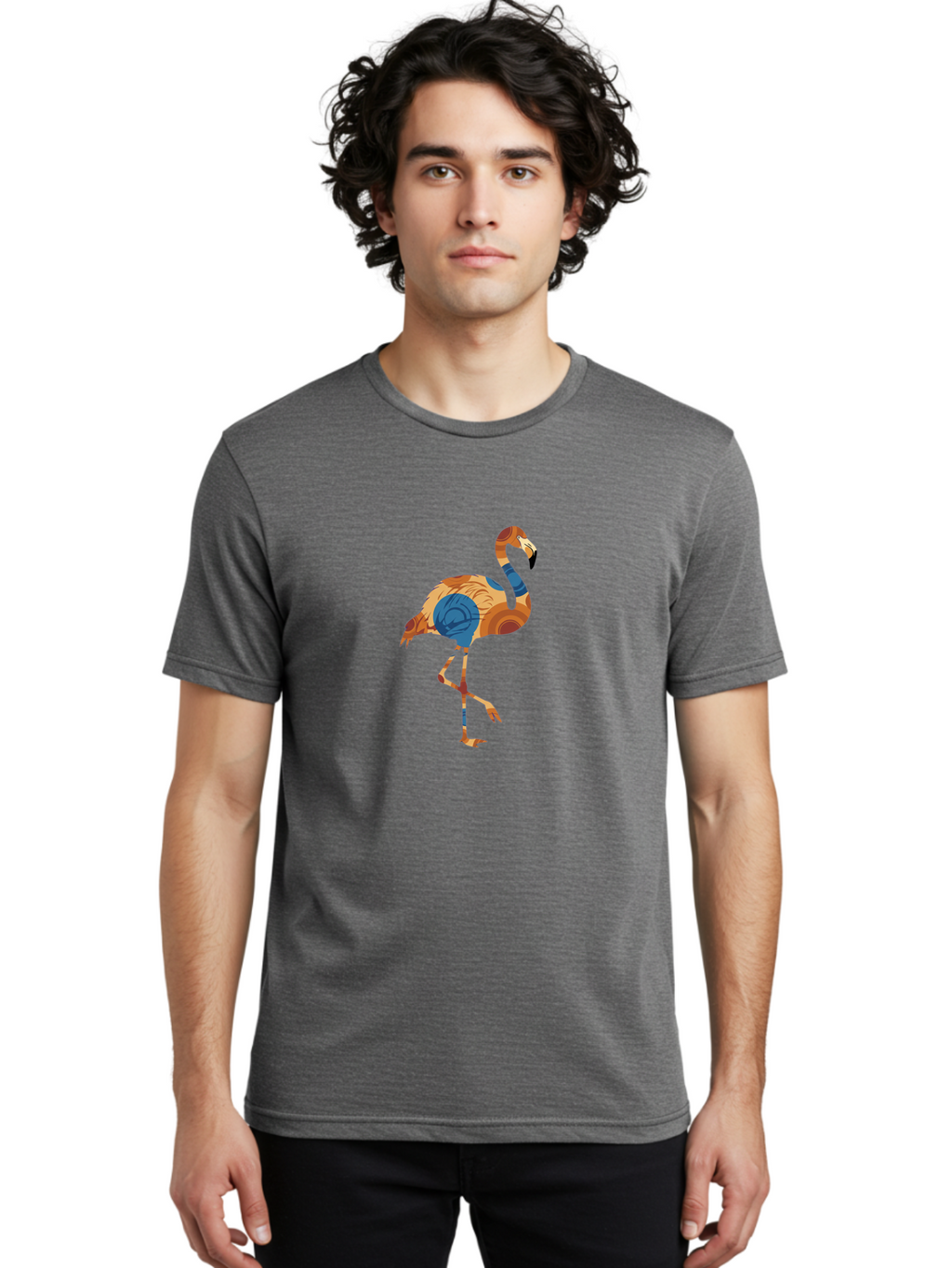 Flamingo-10 Men'S Graphic Tee, 100% Cotton, Comfortable Casual Summer Wear, Machine Washable, Vintage Camera, Old Camera, Antique Camera, Black Camera, Classic Photography, Photography Equipment, Nostalgic Device, Film Camera, Camera Art Bak574