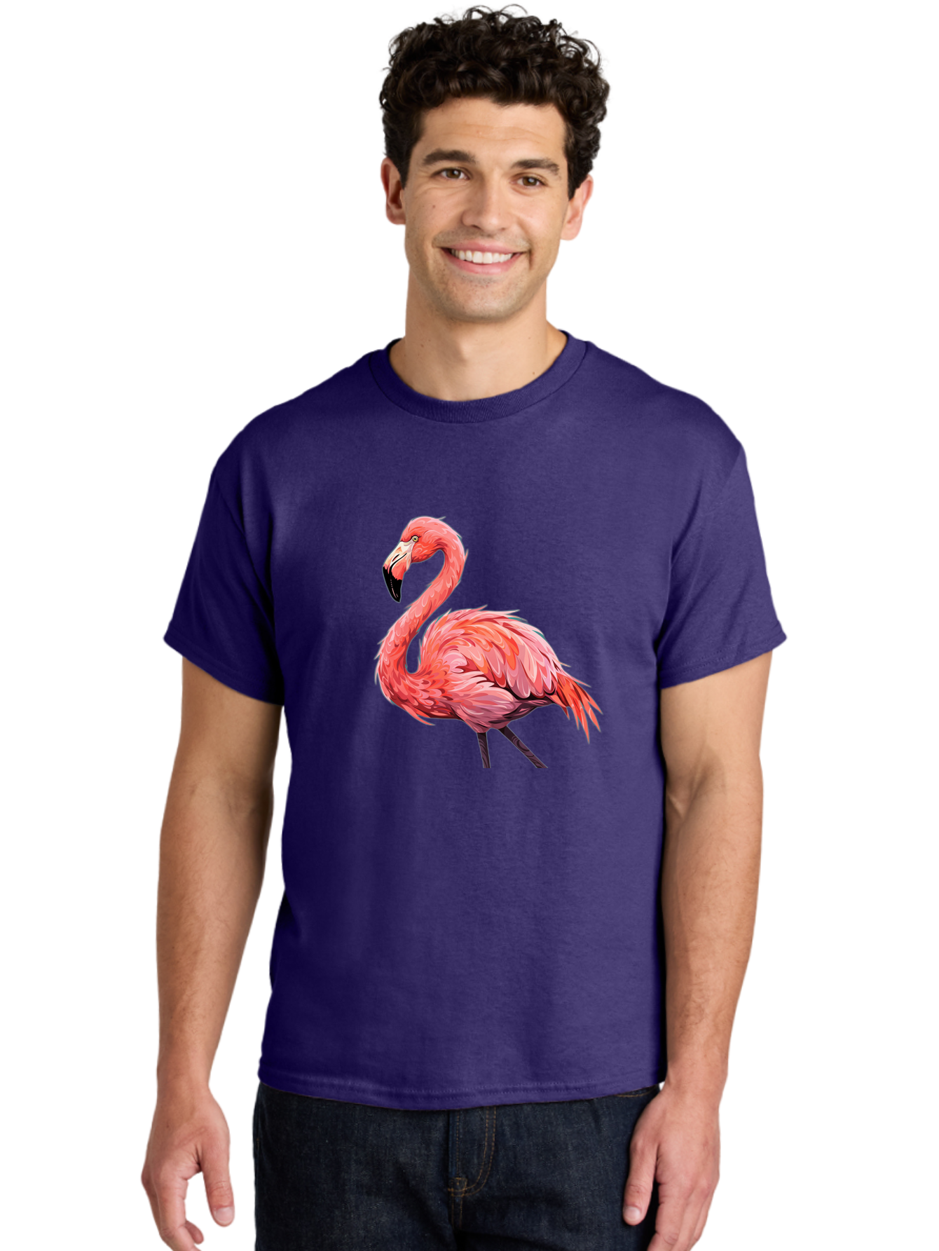 Flamingo-15 Men'S Graphic Tee, 100% Cotton, Comfortable Casual Summer Wear, Machine Washable, Vintage Camera, Old Camera, Antique Camera, Black Camera, Classic Photography, Photography Equipment, Nostalgic Device, Film Camera, Camera Art Bak579