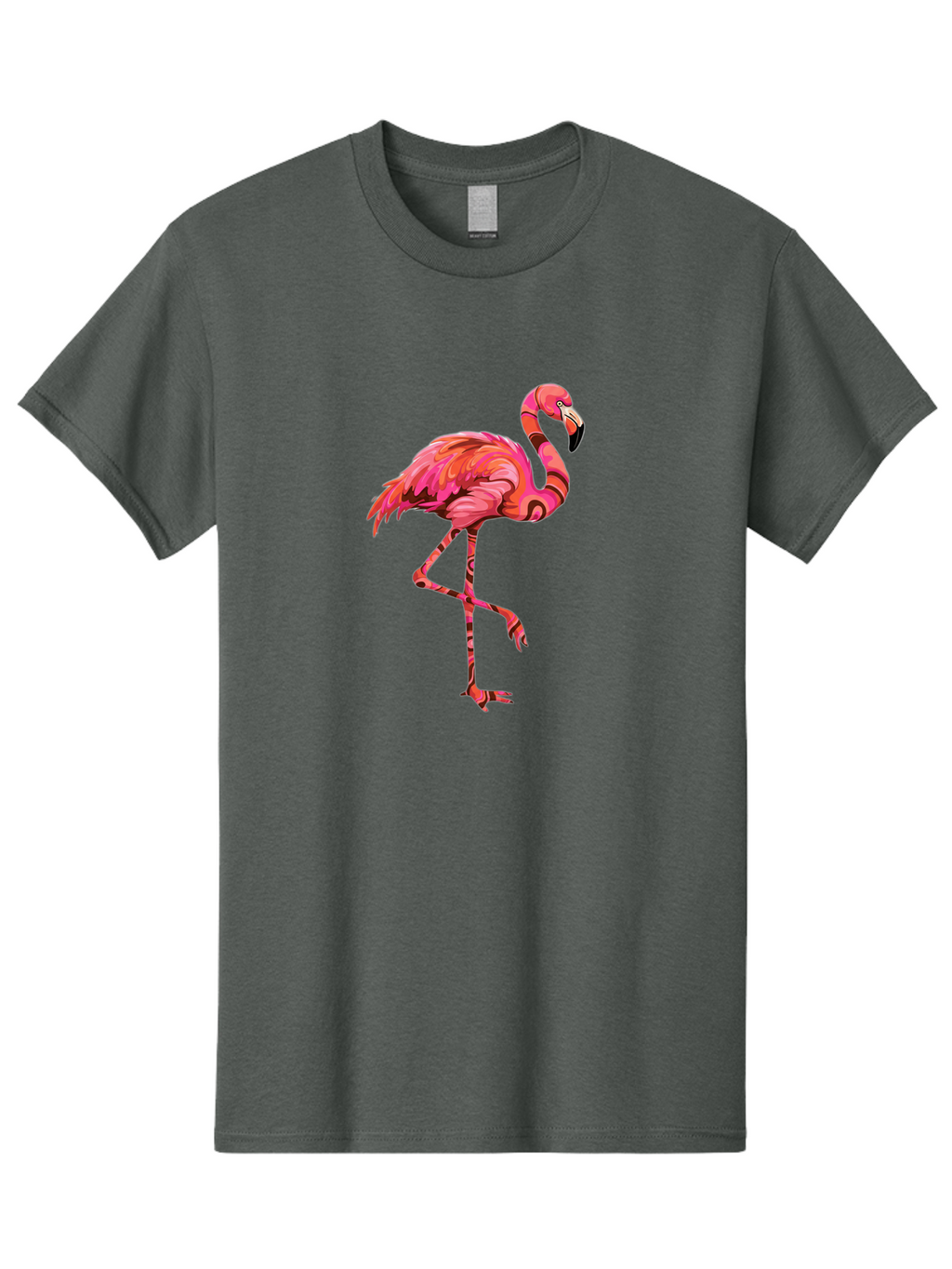 Flamingo-5 Men'S Graphic Tee, 100% Cotton, Comfortable Casual Summer Wear, Machine Washable, Vintage Camera, Old Camera, Antique Camera, Black Camera, Classic Photography, Photography Equipment, Nostalgic Device, Film Camera, Camera Art Bak588