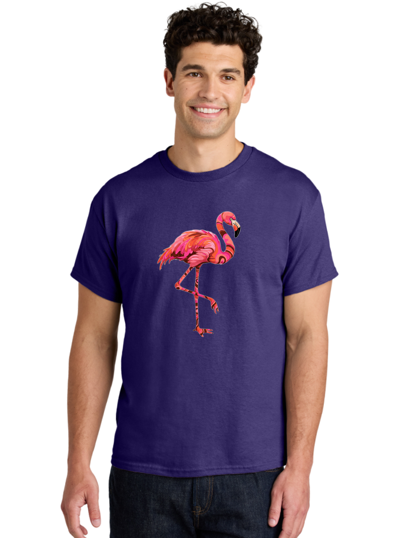 Flamingo-5 Men'S Graphic Tee, 100% Cotton, Comfortable Casual Summer Wear, Machine Washable, Vintage Camera, Old Camera, Antique Camera, Black Camera, Classic Photography, Photography Equipment, Nostalgic Device, Film Camera, Camera Art Bak588
