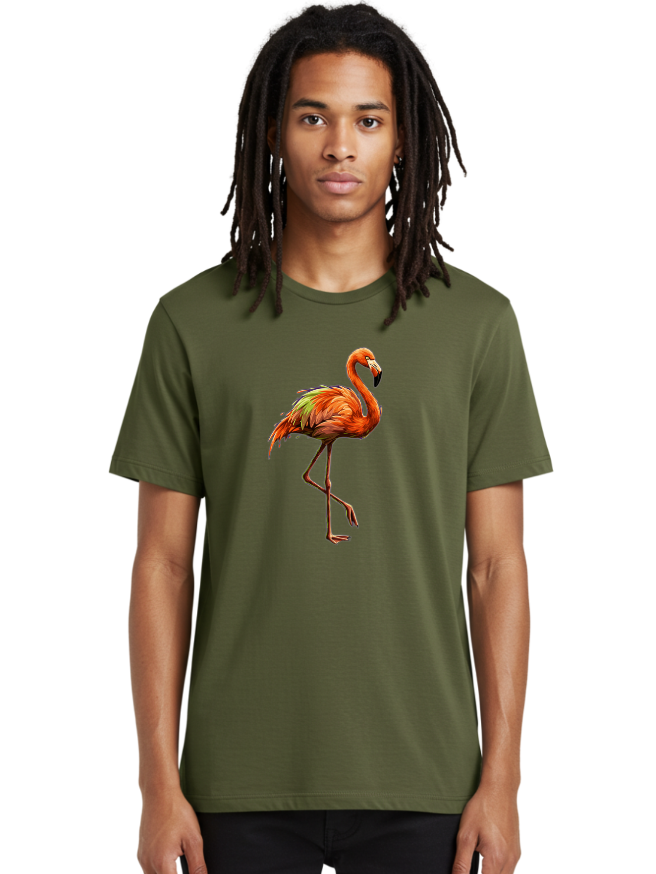 Flamingo-6 Men'S Graphic Tee, 100% Cotton, Comfortable Casual Summer Wear, Machine Washable, Vintage Camera, Old Camera, Antique Camera, Black Camera, Classic Photography, Photography Equipment, Nostalgic Device, Film Camera, Camera Art Bak589