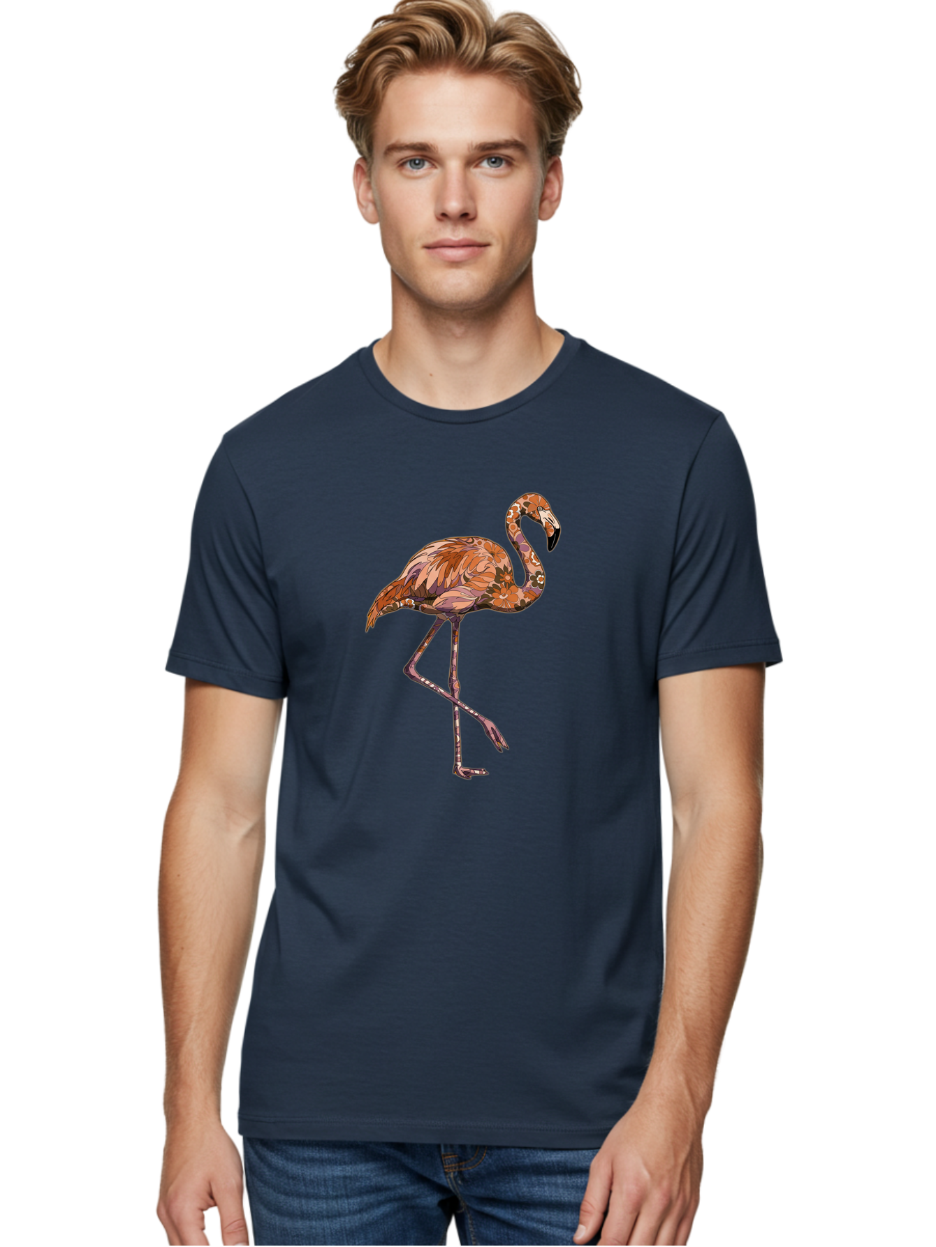 Flamingo-7 Men'S Graphic Tee, 100% Cotton, Comfortable Casual Summer Wear, Machine Washable, Vintage Camera, Old Camera, Antique Camera, Black Camera, Classic Photography, Photography Equipment, Nostalgic Device, Film Camera, Camera Art Bak590