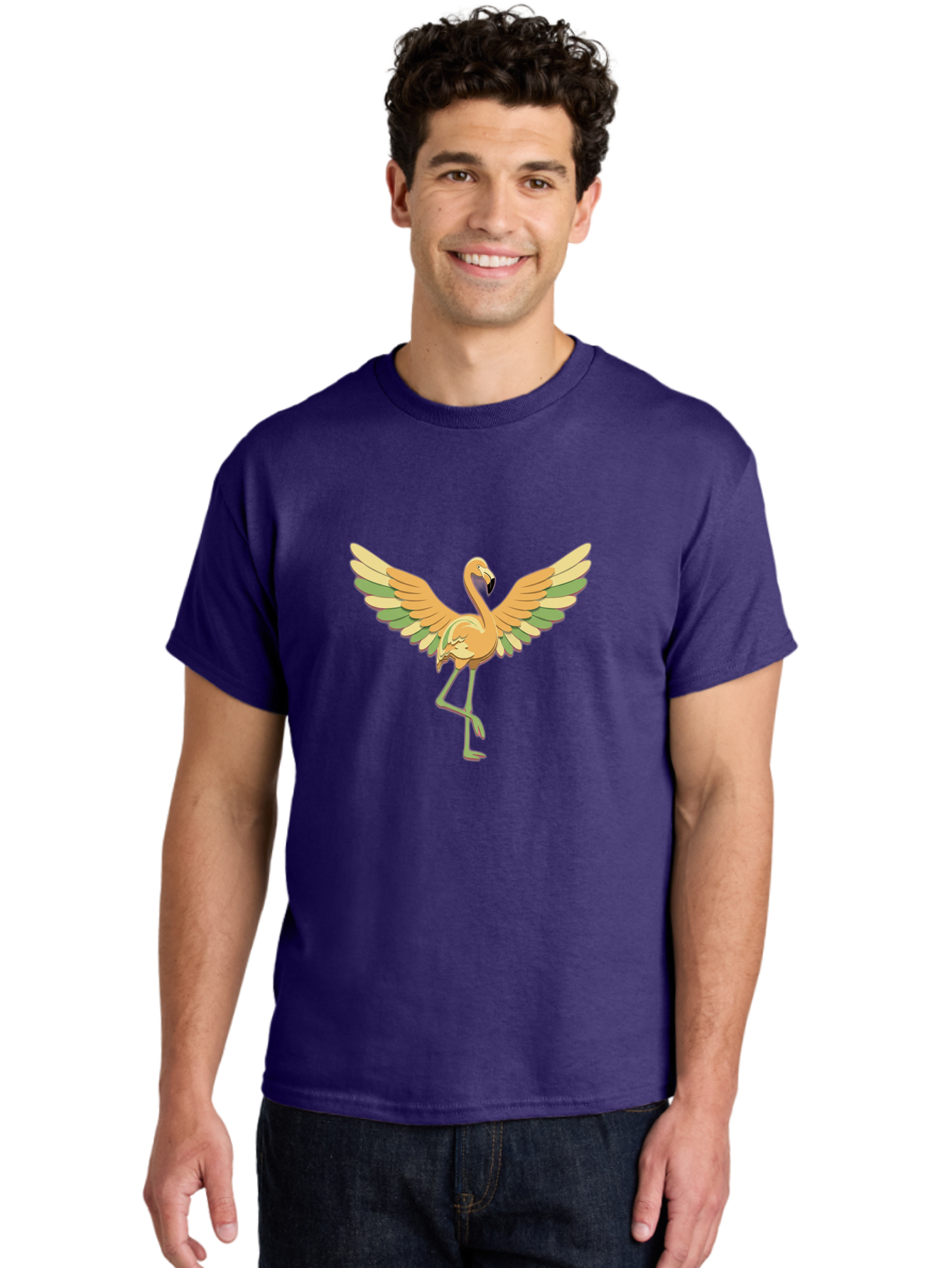 Flamingo-Dancing Men'S Graphic Tee, 100% Cotton, Comfortable Casual Summer Wear, Machine Washable, Vintage Camera, Old Camera, Antique Camera, Black Camera, Classic Photography, Photography Equipment, Nostalgic Device, Film Camera, Camera Art Bak594