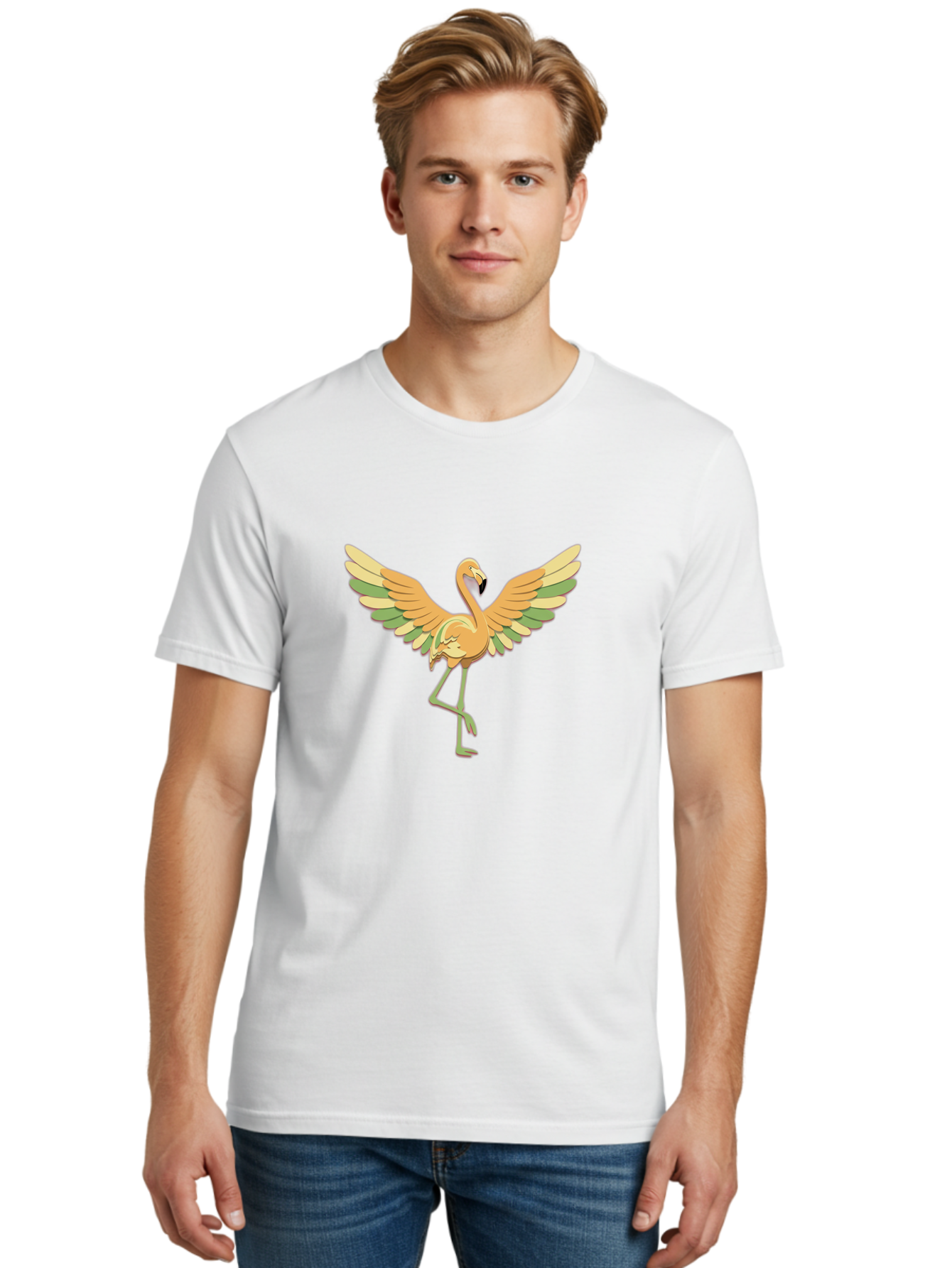 Flamingo-Dancing Men'S Graphic Tee, 100% Cotton, Comfortable Casual Summer Wear, Machine Washable, Vintage Camera, Old Camera, Antique Camera, Black Camera, Classic Photography, Photography Equipment, Nostalgic Device, Film Camera, Camera Art Bak594