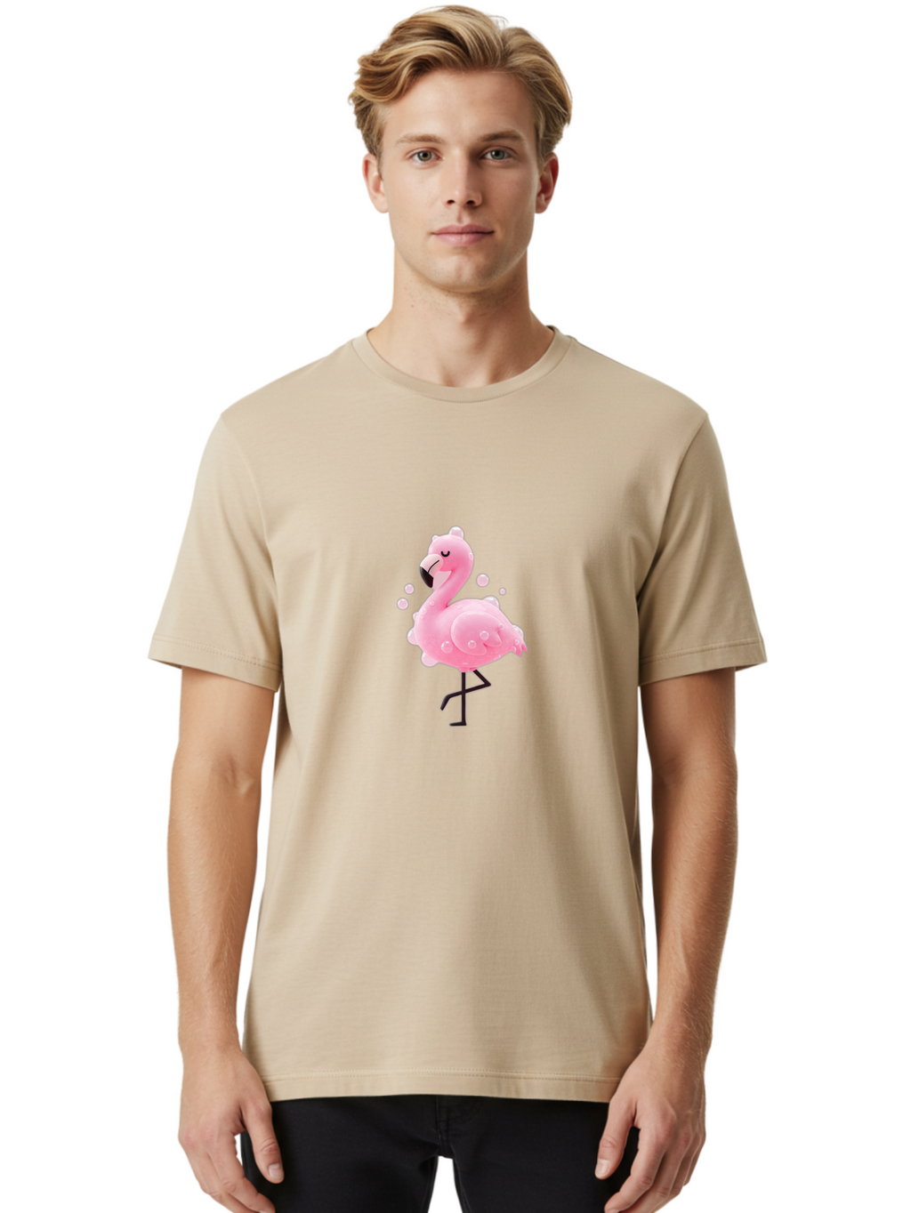 Flamingo-Float Men'S Graphic Tee, 100% Cotton, Comfortable Casual Summer Wear, Machine Washable, Vintage Camera, Old Camera, Antique Camera, Black Camera, Classic Photography, Photography Equipment, Nostalgic Device, Film Camera, Camera Art Bak596