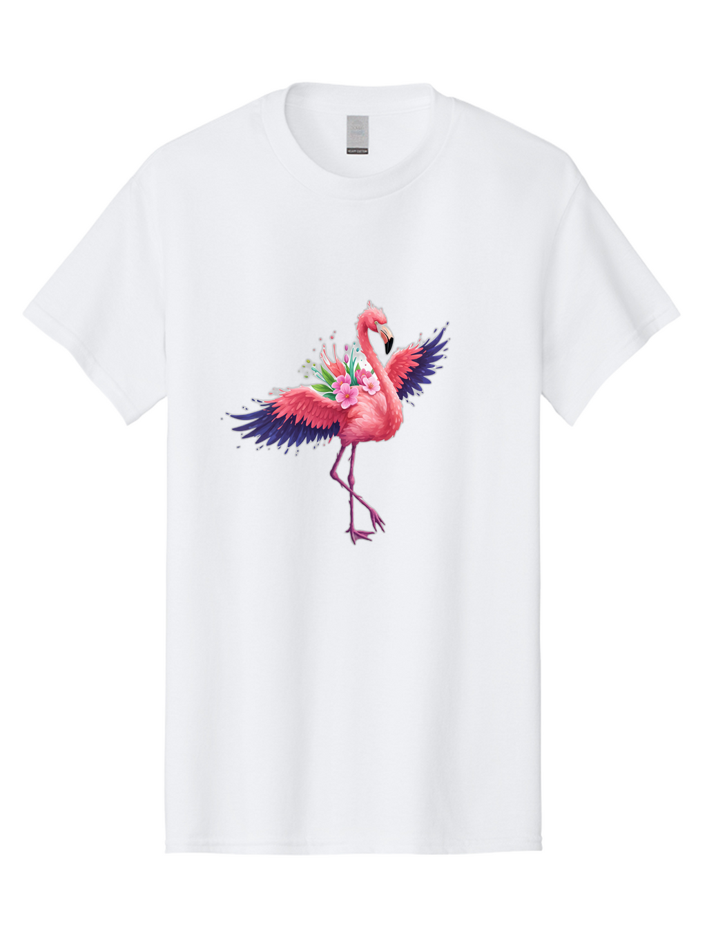 Flamingo-With-Flowers-3 Men'S Graphic Tee, 100% Cotton, Comfortable Casual Summer Wear, Machine Washable, Vintage Camera, Old Camera, Antique Camera, Black Camera, Classic Photography, Photography Equipment, Nostalgic Device, Film Camera, Bak602