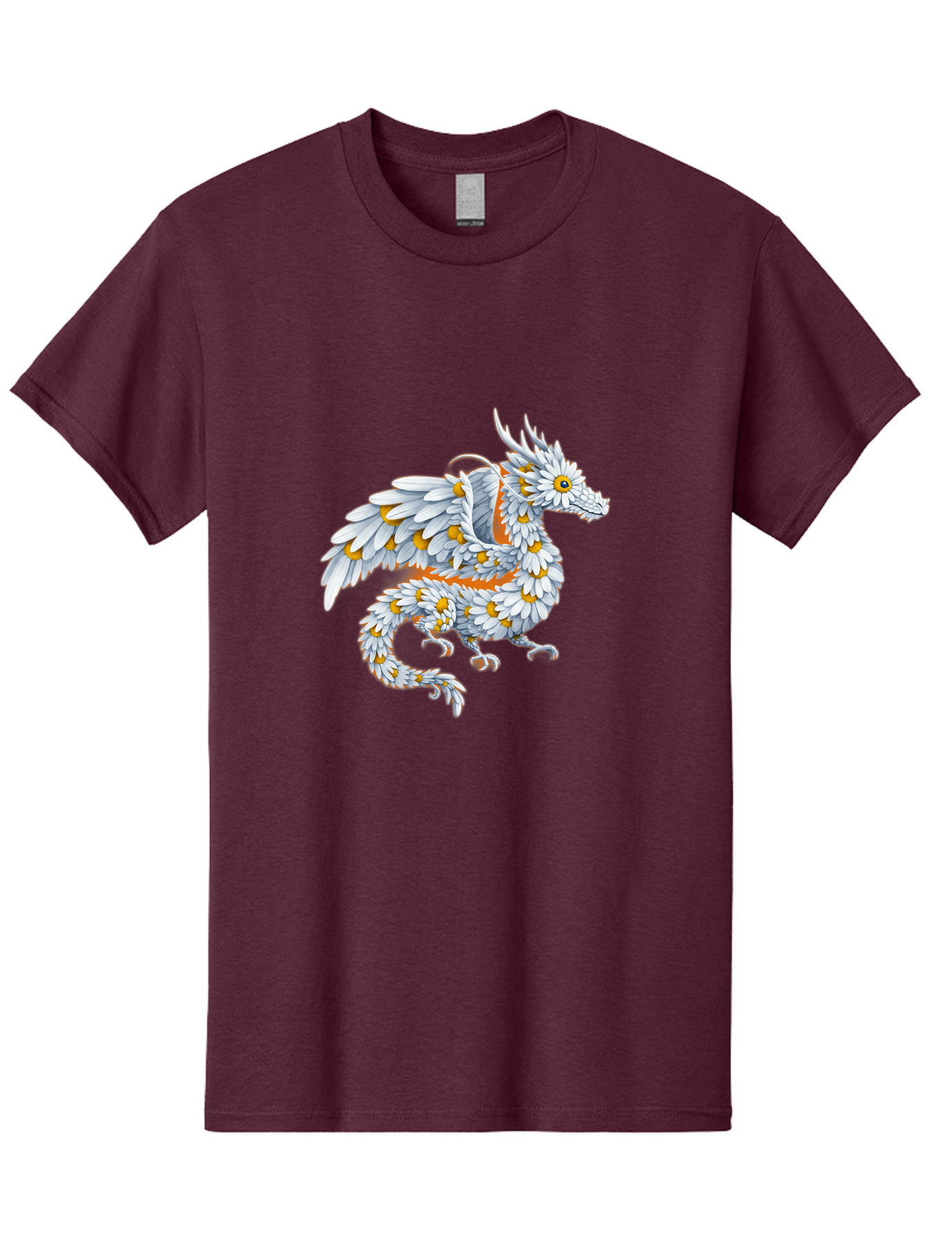 Floral-Dragon-1 Men'S Graphic Tee, 100% Cotton, Comfortable Casual Summer Wear, Machine Washable, Vintage Camera, Old Camera, Antique Camera, Black Camera, Classic Photography, Photography Equipment, Nostalgic Device, Film Camera, Camera Art Bak608