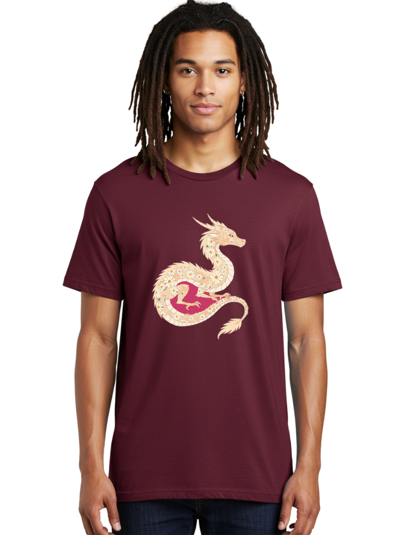 Floral-Dragon Men'S Graphic Tee, 100% Cotton, Comfortable Casual Summer Wear, Machine Washable, Vintage Camera, Old Camera, Antique Camera, Black Camera, Classic Photography, Photography Equipment, Nostalgic Device, Film Camera, Camera Art Bak609