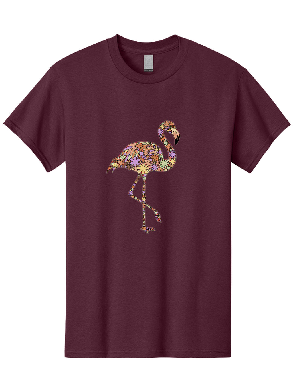 Floral-Flamingo Men'S Graphic Tee, 100% Cotton, Comfortable Casual Summer Wear, Machine Washable, Vintage Camera, Old Camera, Antique Camera, Black Camera, Classic Photography, Photography Equipment, Nostalgic Device, Film Camera, Camera Art Bak611