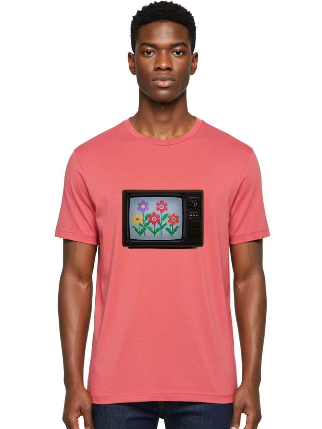 Flowers-Tv Men'S Graphic Tee, 100% Cotton, Comfortable Casual Summer Wear, Machine Washable, Vintage Camera, Old Camera, Antique Camera, Black Camera, Classic Photography, Photography Equipment, Nostalgic Device, Film Camera, Camera Art Bak613