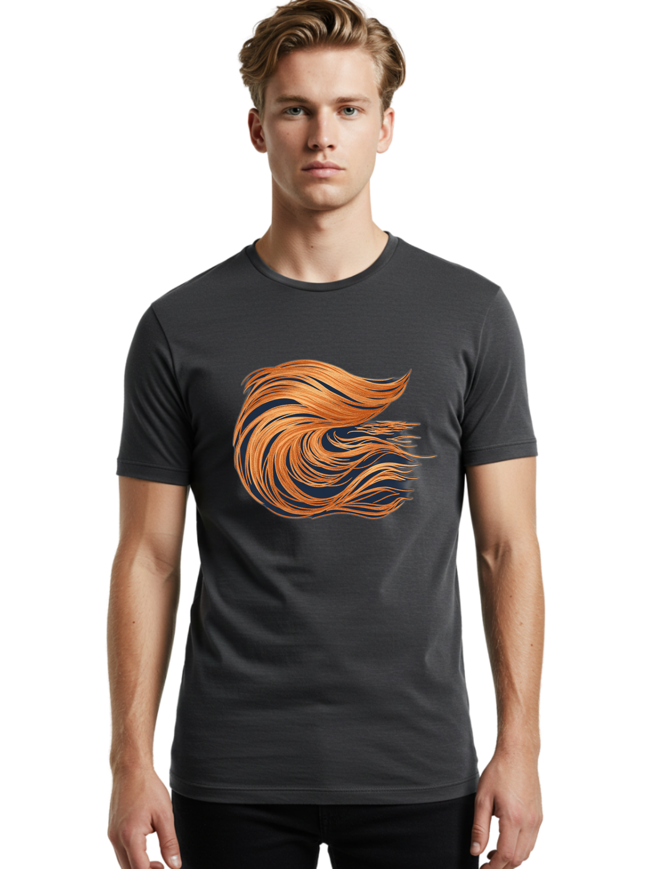 Flowing-Hair Men'S Graphic Tee, 100% Cotton, Comfortable Casual Summer Wear, Machine Washable, Vintage Camera, Old Camera, Antique Camera, Black Camera, Classic Photography, Photography Equipment, Nostalgic Device, Film Camera, Camera Art Bak614
