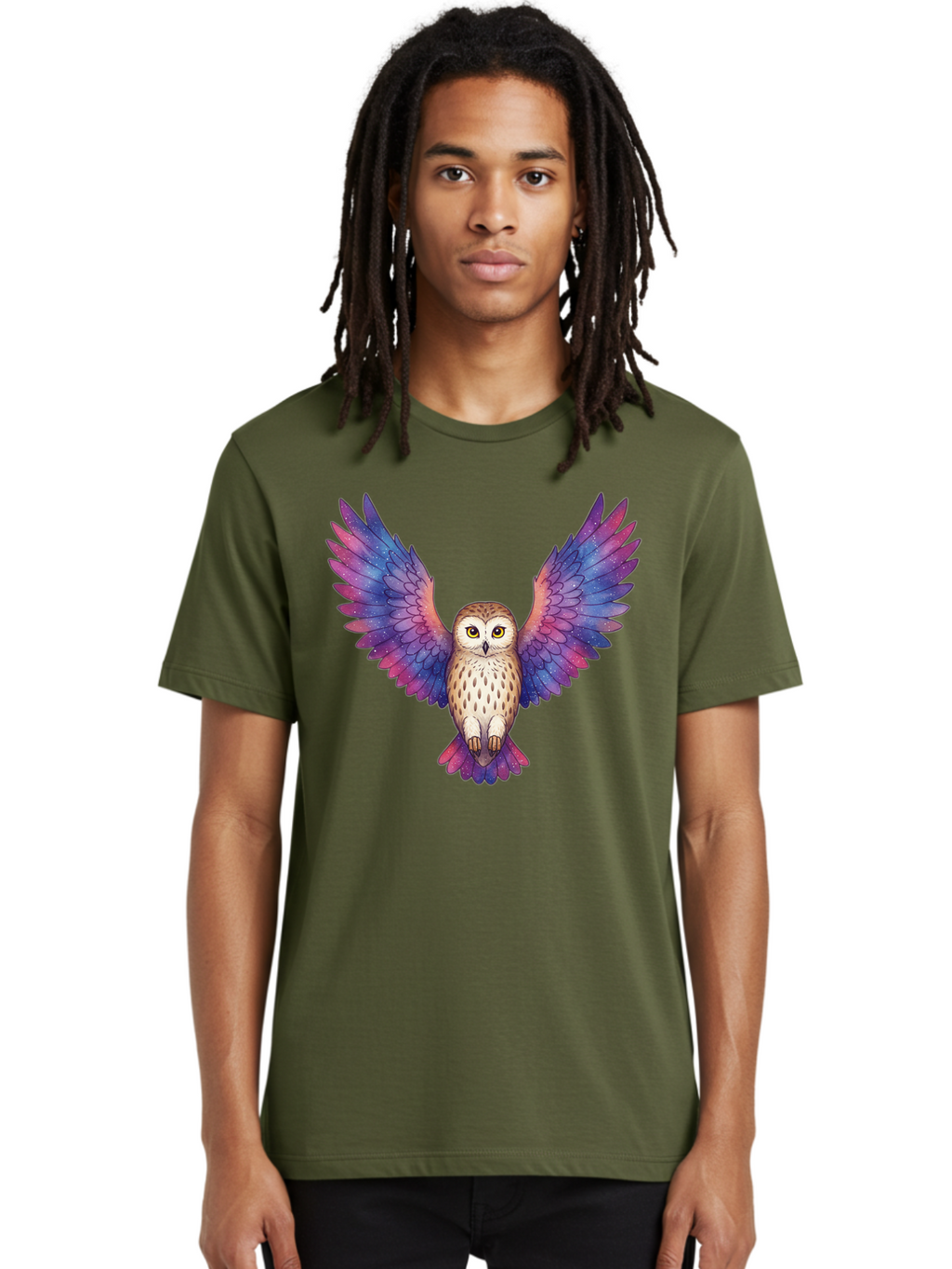 Flying-Owl-1 Men'S Graphic Tee, 100% Cotton, Comfortable Casual Summer Wear, Machine Washable, Vintage Camera, Old Camera, Antique Camera, Black Camera, Classic Photography, Photography Equipment, Nostalgic Device, Film Camera, Camera Art Bak615