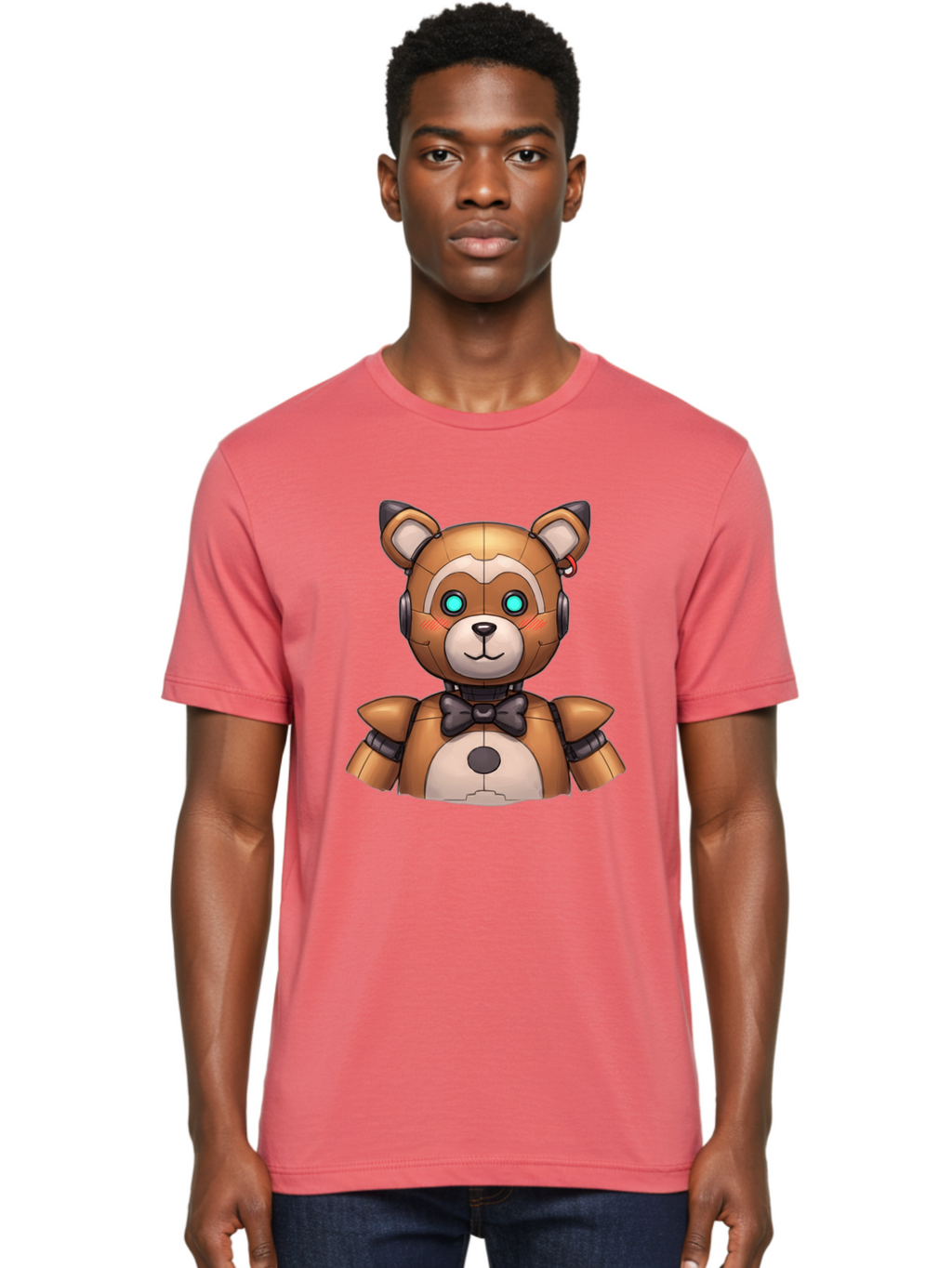 Fnaf-Freddy Men'S Graphic Tee, 100% Cotton, Comfortable Casual Summer Wear, Machine Washable, Vintage Camera, Old Camera, Antique Camera, Black Camera, Classic Photography, Photography Equipment, Nostalgic Device, Film Camera, Camera Art Bak617