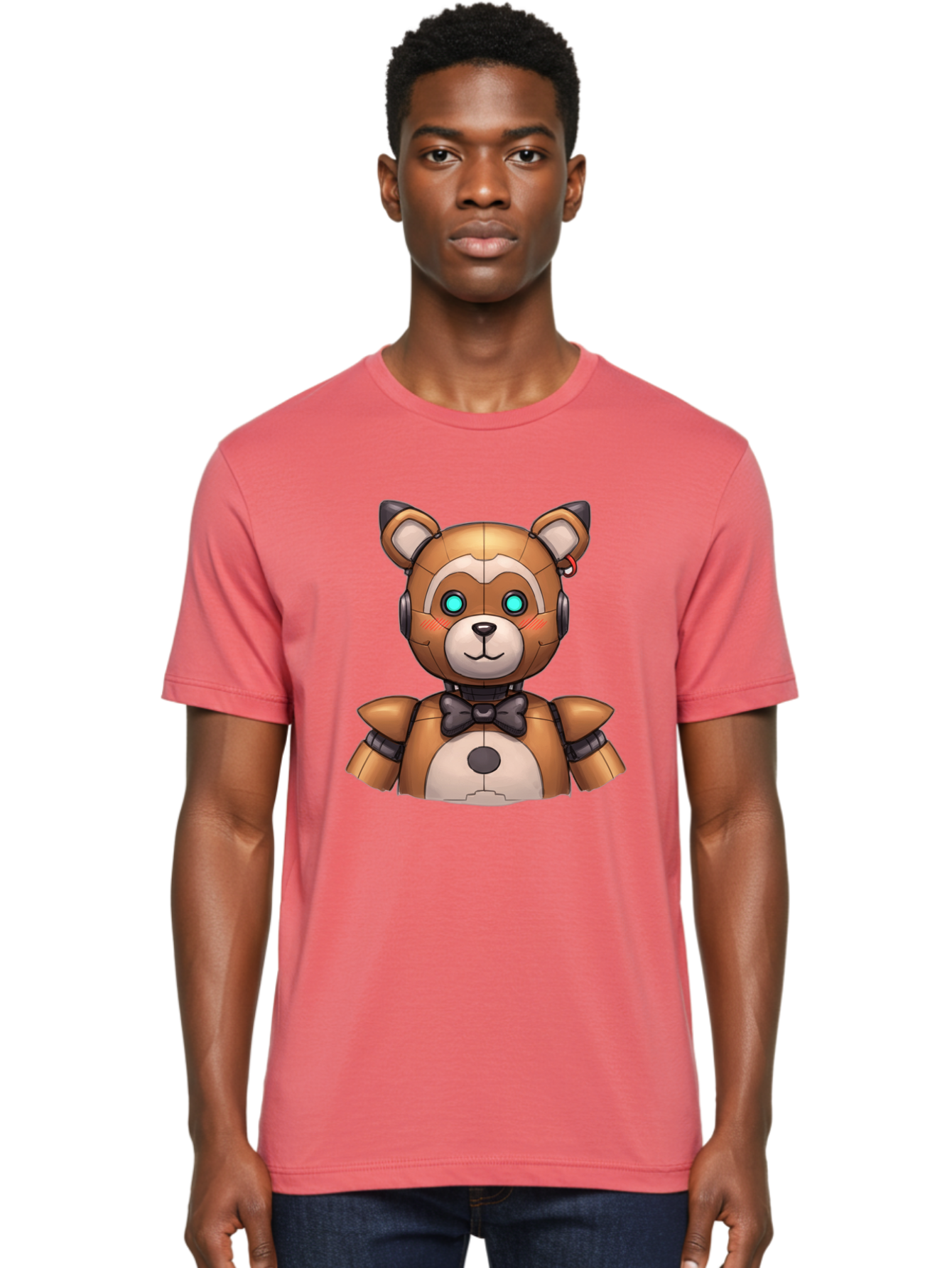 Fnaf-Freddy Men'S Graphic Tee, 100% Cotton, Comfortable Casual Summer Wear, Machine Washable, Vintage Camera, Old Camera, Antique Camera, Black Camera, Classic Photography, Photography Equipment, Nostalgic Device, Film Camera, Camera Art Bak617