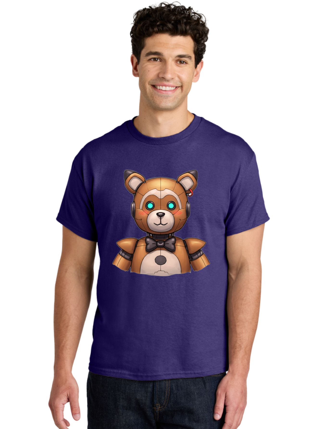Fnaf-Freddy Men'S Graphic Tee, 100% Cotton, Comfortable Casual Summer Wear, Machine Washable, Vintage Camera, Old Camera, Antique Camera, Black Camera, Classic Photography, Photography Equipment, Nostalgic Device, Film Camera, Camera Art Bak617