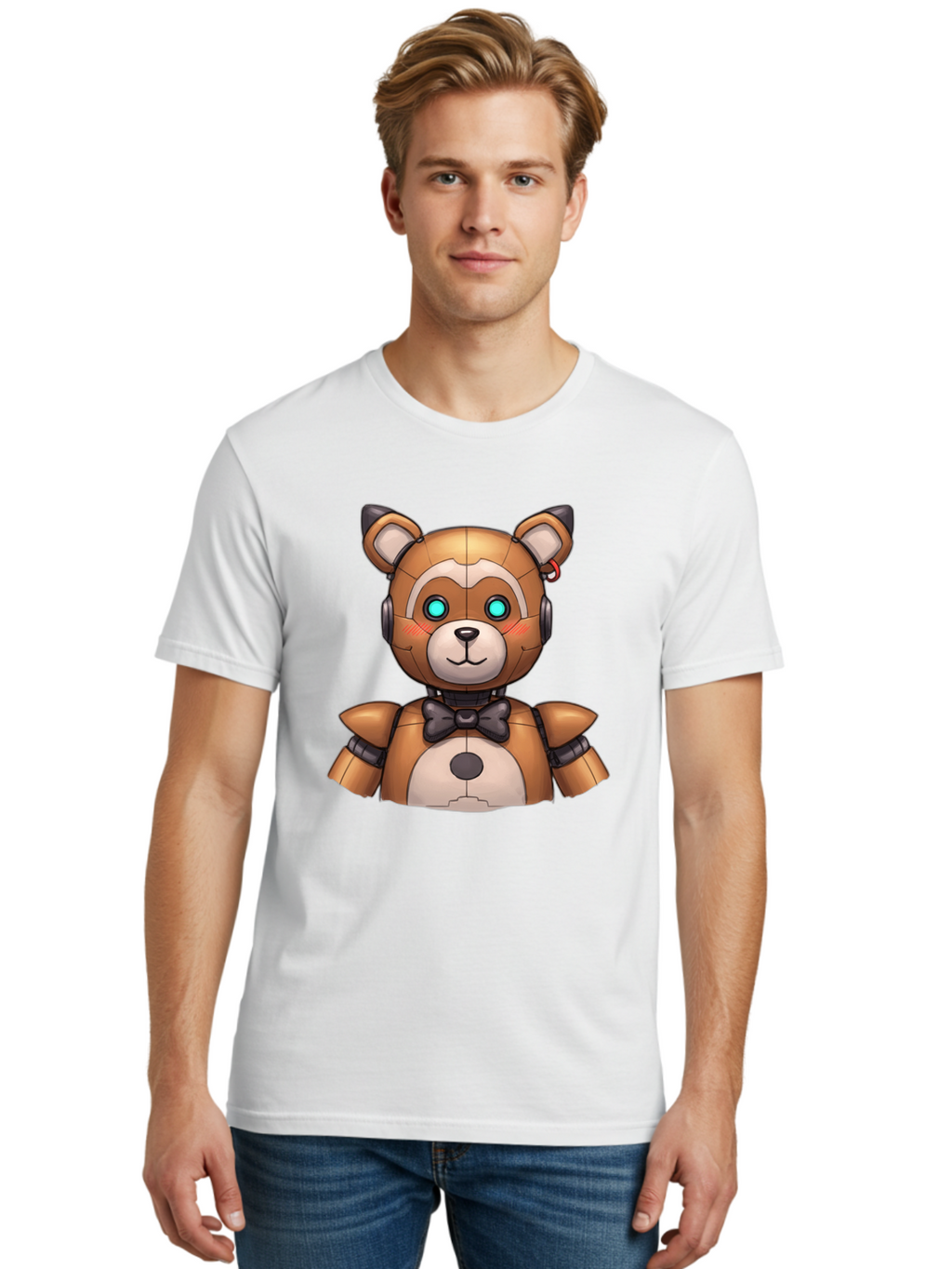 Fnaf-Freddy Men'S Graphic Tee, 100% Cotton, Comfortable Casual Summer Wear, Machine Washable, Vintage Camera, Old Camera, Antique Camera, Black Camera, Classic Photography, Photography Equipment, Nostalgic Device, Film Camera, Camera Art Bak617
