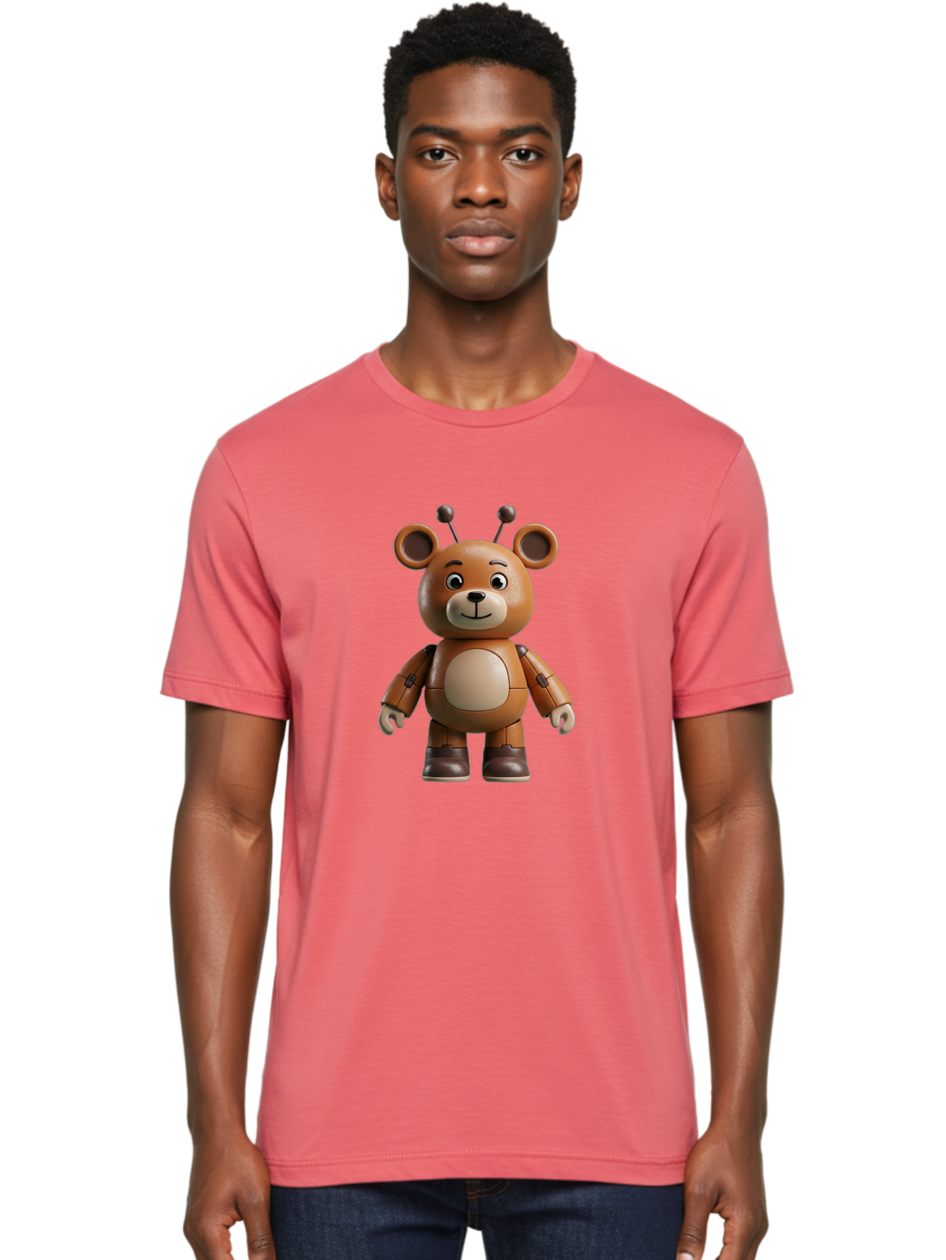 Fnaf-Teddy-Bear Men'S Graphic Tee, 100% Cotton, Comfortable Casual Summer Wear, Machine Washable, Vintage Camera, Old Camera, Antique Camera, Black Camera, Classic Photography, Photography Equipment, Nostalgic Device, Film Camera, Camera Art Bak619