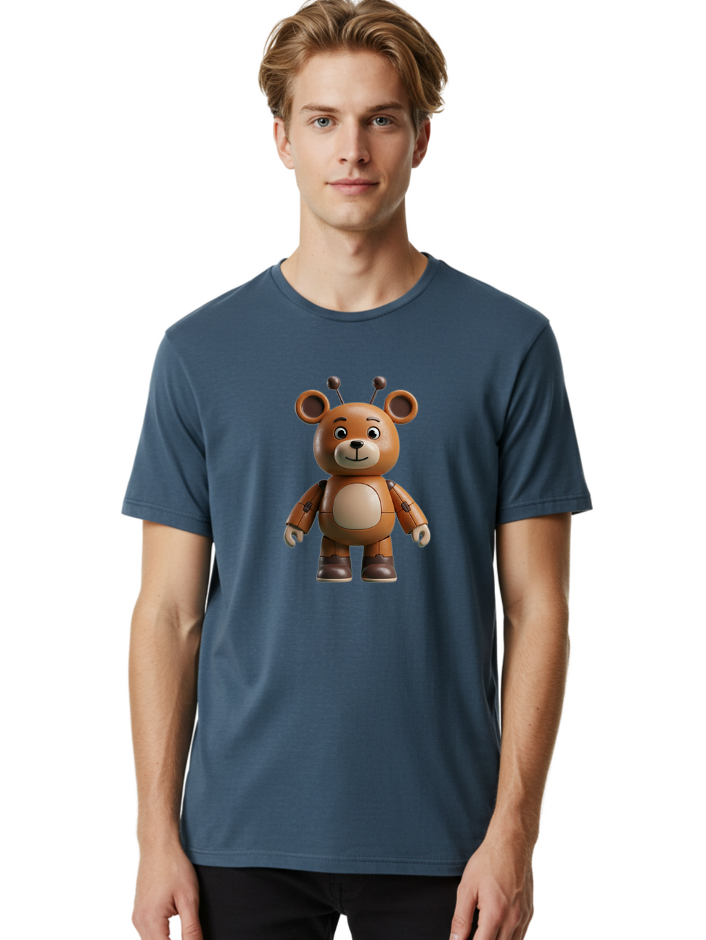 Fnaf-Teddy-Bear Men'S Graphic Tee, 100% Cotton, Comfortable Casual Summer Wear, Machine Washable, Vintage Camera, Old Camera, Antique Camera, Black Camera, Classic Photography, Photography Equipment, Nostalgic Device, Film Camera, Camera Art Bak619