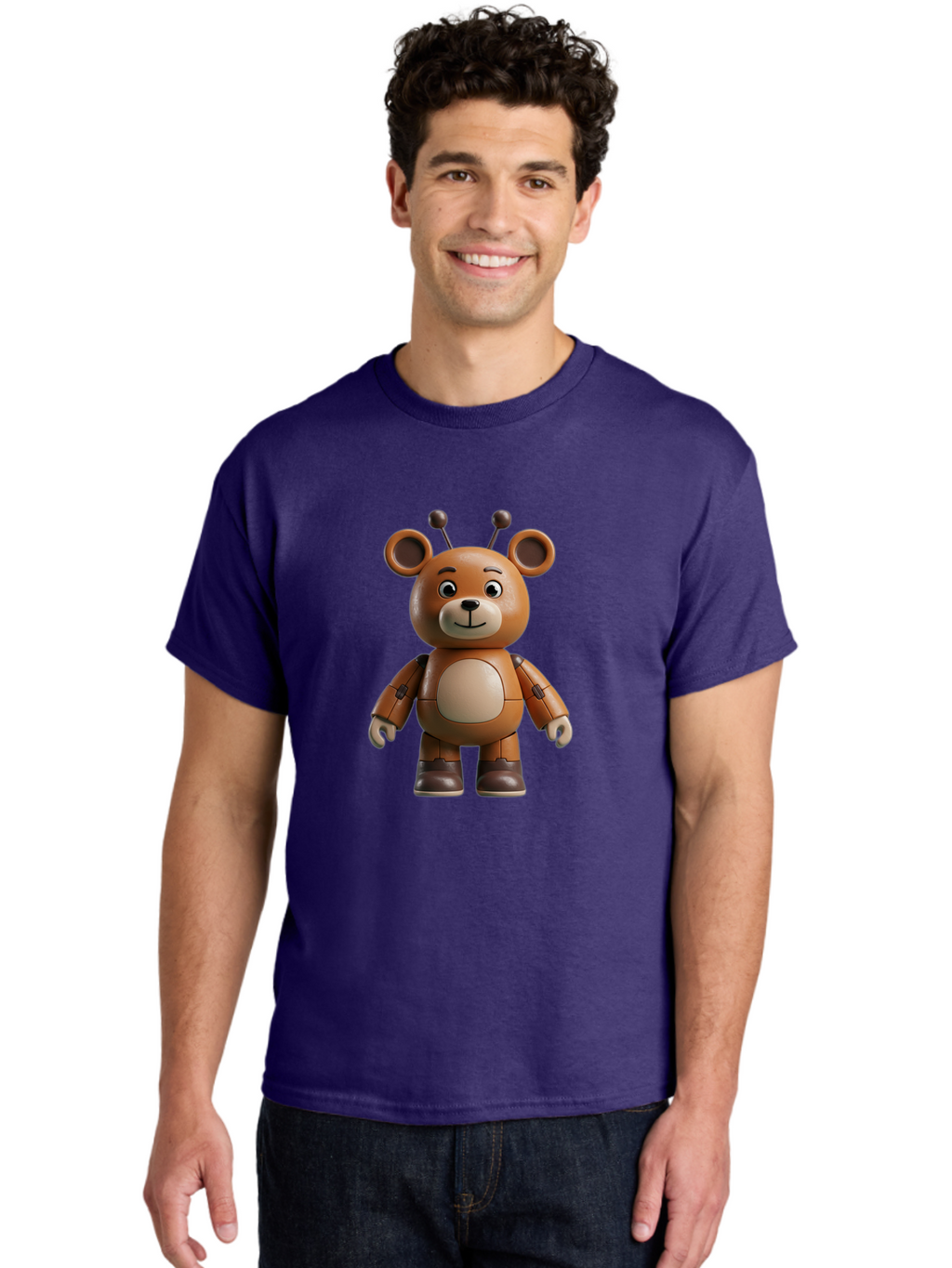Fnaf-Teddy-Bear Men'S Graphic Tee, 100% Cotton, Comfortable Casual Summer Wear, Machine Washable, Vintage Camera, Old Camera, Antique Camera, Black Camera, Classic Photography, Photography Equipment, Nostalgic Device, Film Camera, Camera Art Bak619
