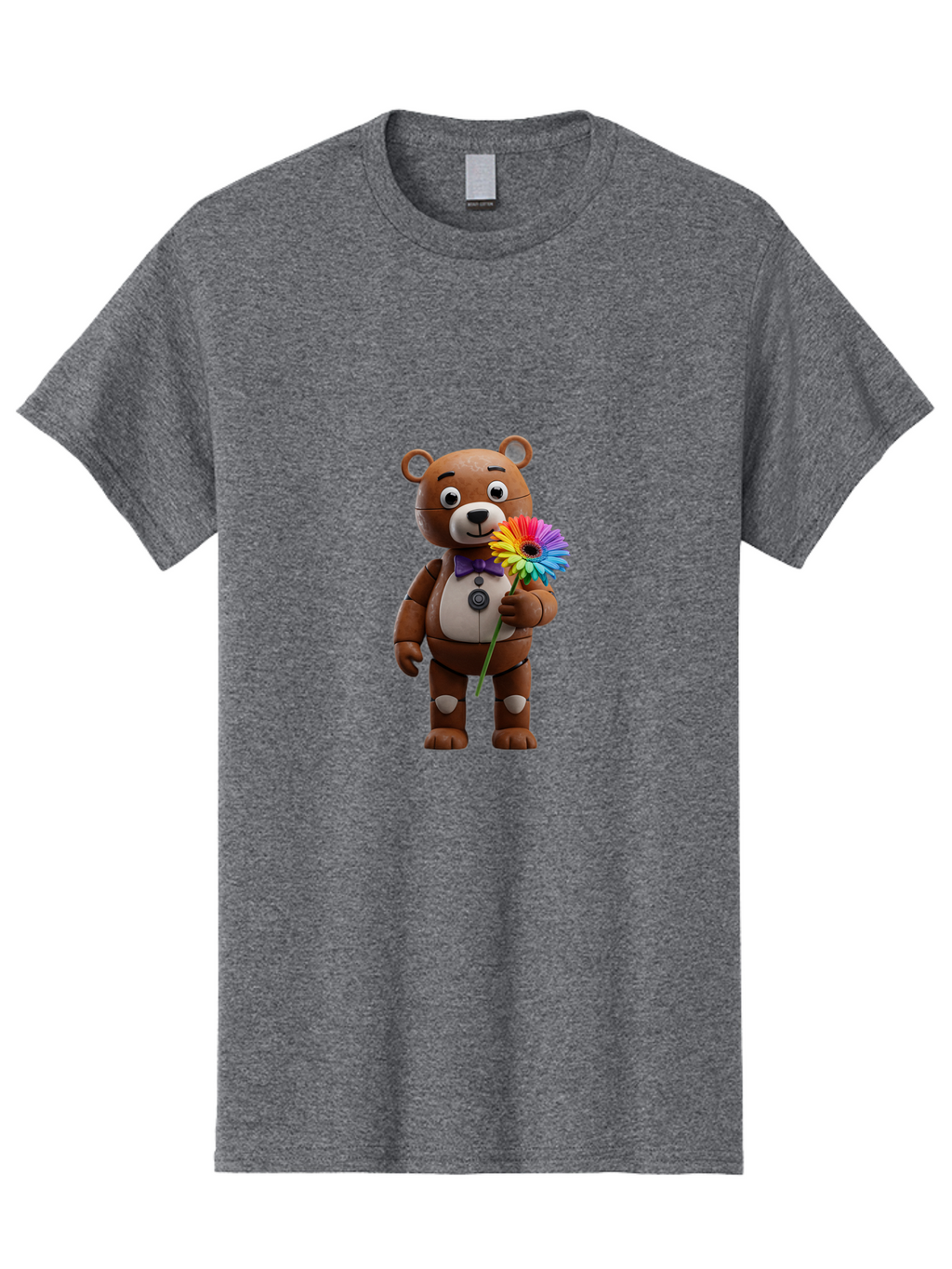 Fnaf-Teddy Men'S Graphic Tee, 100% Cotton, Comfortable Casual Summer Wear, Machine Washable, Vintage Camera, Old Camera, Antique Camera, Black Camera, Classic Photography, Photography Equipment, Nostalgic Device, Film Camera, Camera Art Bak620