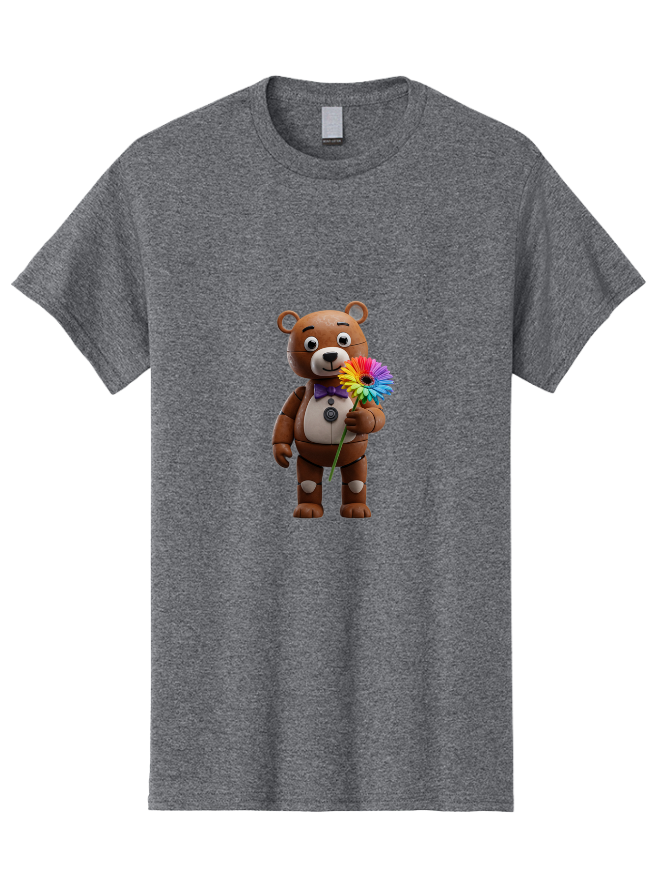 Fnaf-Teddy Men'S Graphic Tee, 100% Cotton, Comfortable Casual Summer Wear, Machine Washable, Vintage Camera, Old Camera, Antique Camera, Black Camera, Classic Photography, Photography Equipment, Nostalgic Device, Film Camera, Camera Art Bak620