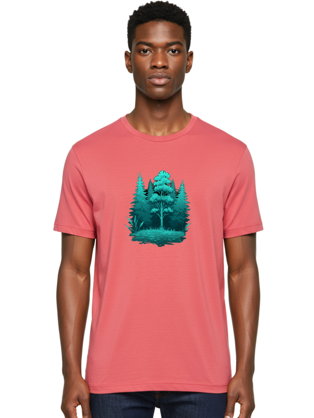 Forest-Trees Men'S Graphic Tee, 100% Cotton, Comfortable Casual Summer Wear, Machine Washable, Vintage Camera, Old Camera, Antique Camera, Black Camera, Classic Photography, Photography Equipment, Nostalgic Device, Film Camera, Camera Art Bak621