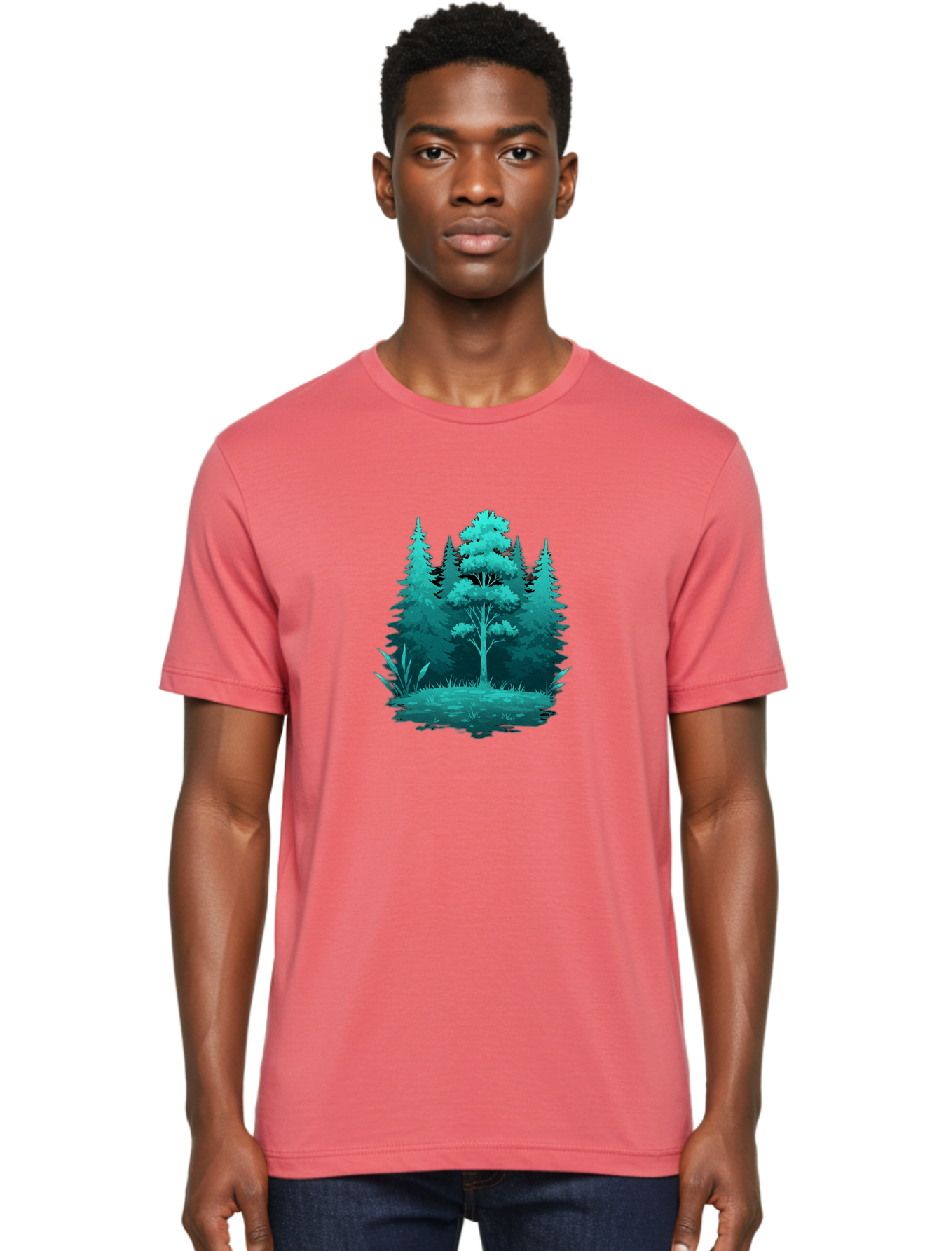 Forest-Trees Men'S Graphic Tee, 100% Cotton, Comfortable Casual Summer Wear, Machine Washable, Vintage Camera, Old Camera, Antique Camera, Black Camera, Classic Photography, Photography Equipment, Nostalgic Device, Film Camera, Camera Art Bak621