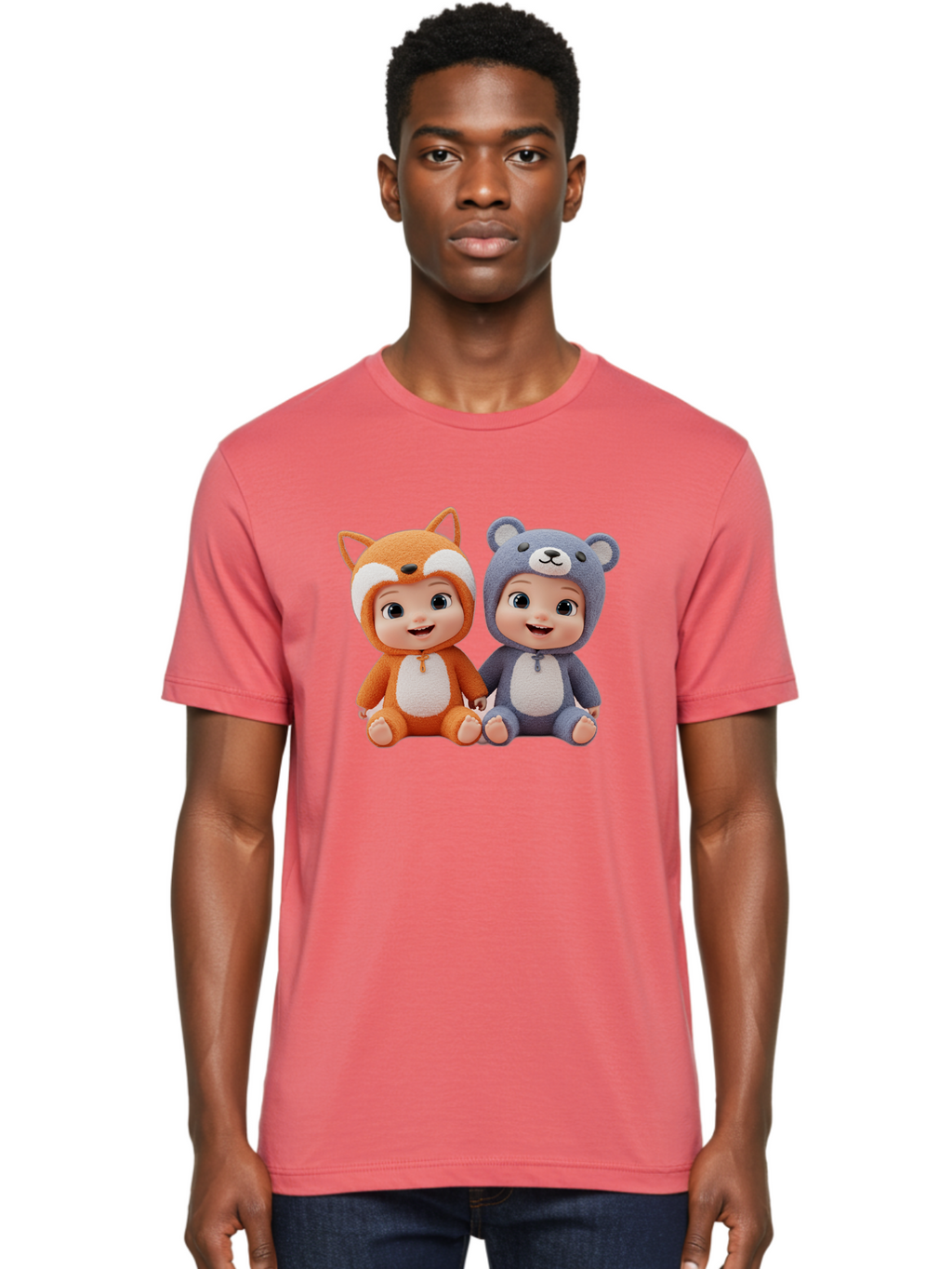 Fox-And-Bear-Babies Men'S Graphic Tee, 100% Cotton, Comfortable Casual Summer Wear, Machine Washable, Vintage Camera, Old Camera, Antique Camera, Black Camera, Classic Photography, Photography Equipment, Nostalgic Device, Film Camera, Bak623