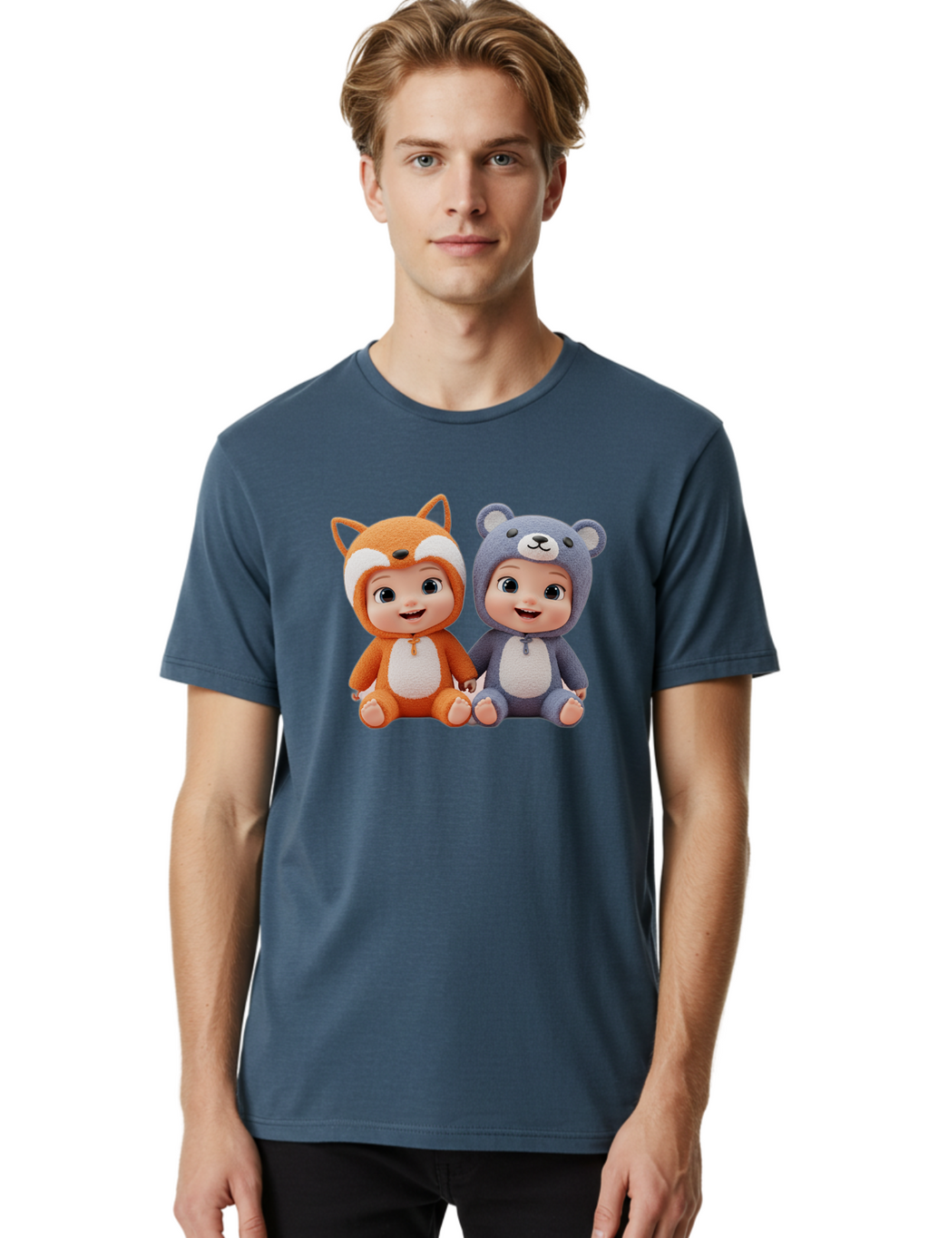 Fox-And-Bear-Babies Men'S Graphic Tee, 100% Cotton, Comfortable Casual Summer Wear, Machine Washable, Vintage Camera, Old Camera, Antique Camera, Black Camera, Classic Photography, Photography Equipment, Nostalgic Device, Film Camera, Bak623