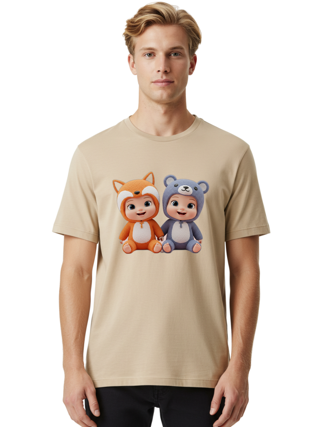 Fox-And-Bear-Babies Men'S Graphic Tee, 100% Cotton, Comfortable Casual Summer Wear, Machine Washable, Vintage Camera, Old Camera, Antique Camera, Black Camera, Classic Photography, Photography Equipment, Nostalgic Device, Film Camera, Bak623