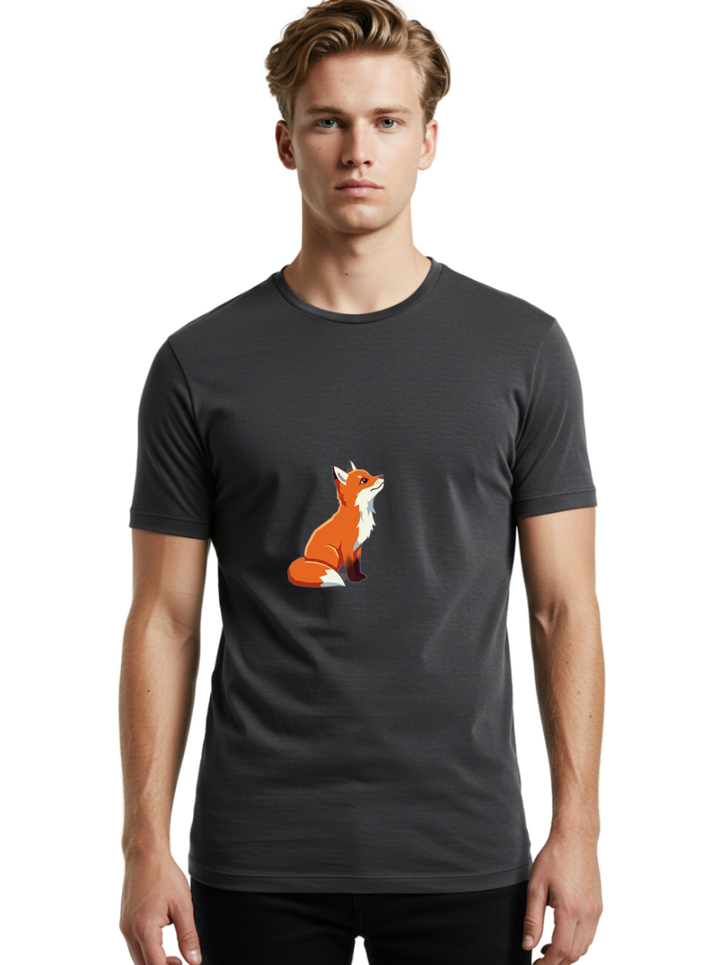 Fox Men'S Graphic Tee, 100% Cotton, Comfortable Casual Summer Wear, Machine Washable, Vintage Camera, Old Camera, Antique Camera, Black Camera, Classic Photography, Photography Equipment, Nostalgic Device, Film Camera, Camera Art Bak627