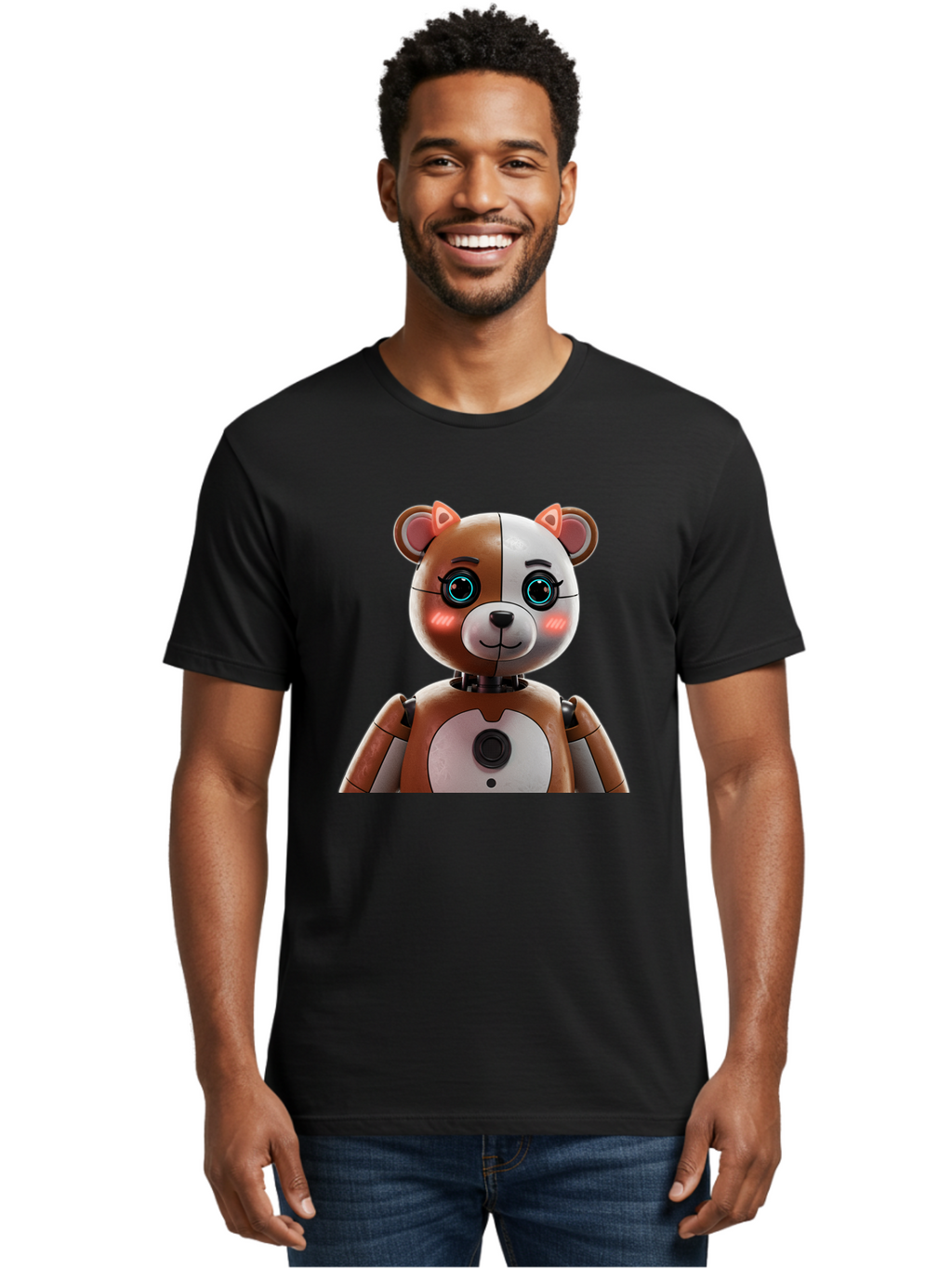 Foxy-The-Pirate-Fox-Robot Men'S Graphic Tee, 100% Cotton, Comfortable Casual Summer Wear, Machine Washable, Vintage Camera, Old Camera, Antique Camera, Black Camera, Classic Photography, Photography Equipment, Nostalgic Device, Film Camera, Bak628