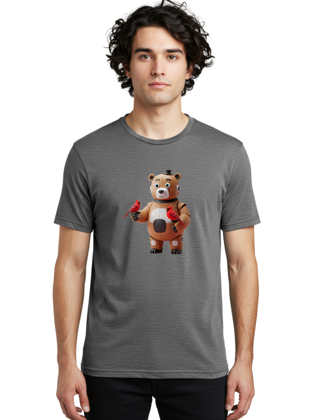 Freddy-Fazbear-1 Men'S Graphic Tee, 100% Cotton, Comfortable Casual Summer Wear, Machine Washable, Vintage Camera, Old Camera, Antique Camera, Black Camera, Classic Photography, Photography Equipment, Nostalgic Device, Film Camera, Camera Art Bak629