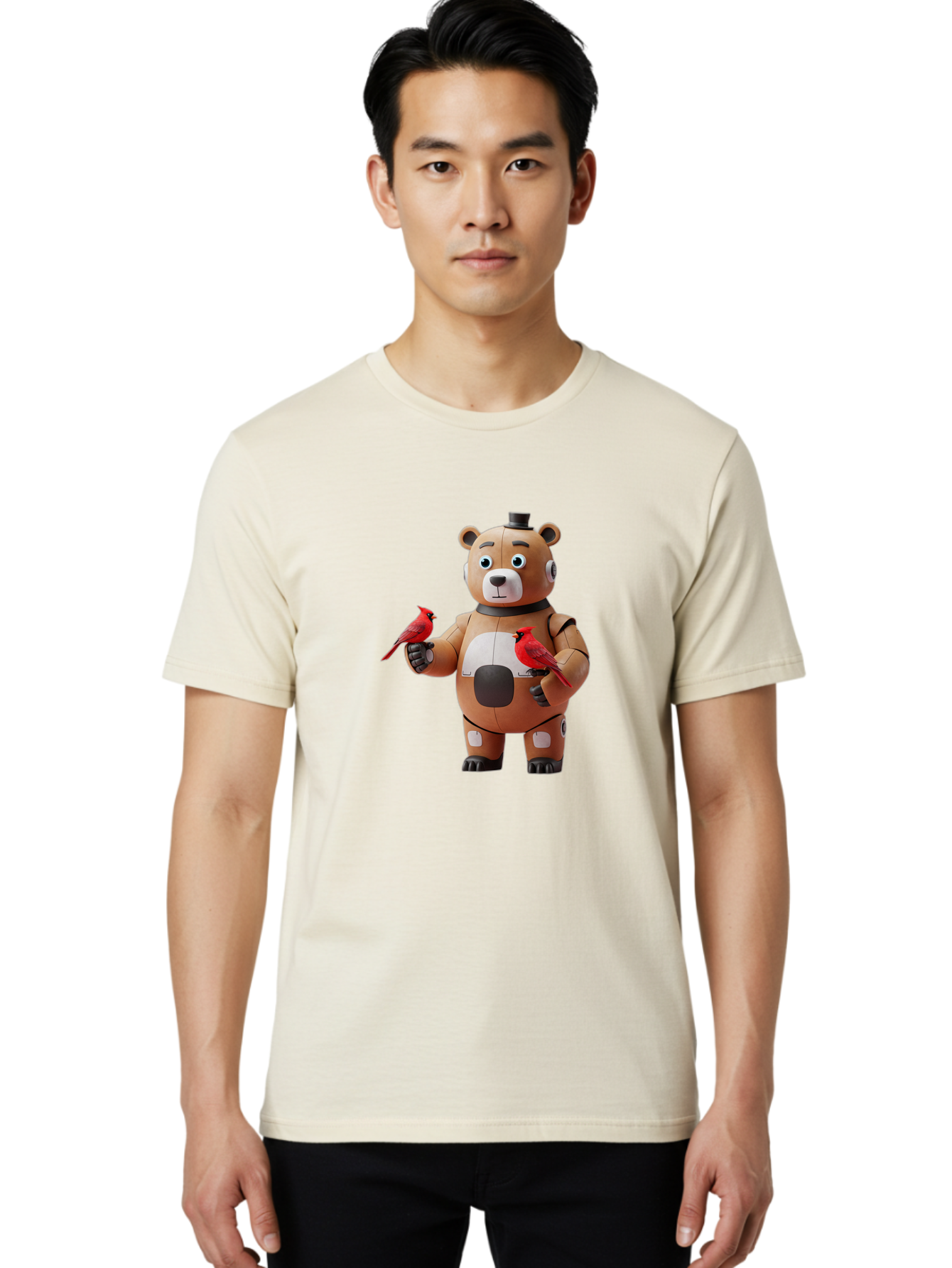 Freddy-Fazbear-1 Men'S Graphic Tee, 100% Cotton, Comfortable Casual Summer Wear, Machine Washable, Vintage Camera, Old Camera, Antique Camera, Black Camera, Classic Photography, Photography Equipment, Nostalgic Device, Film Camera, Camera Art Bak629