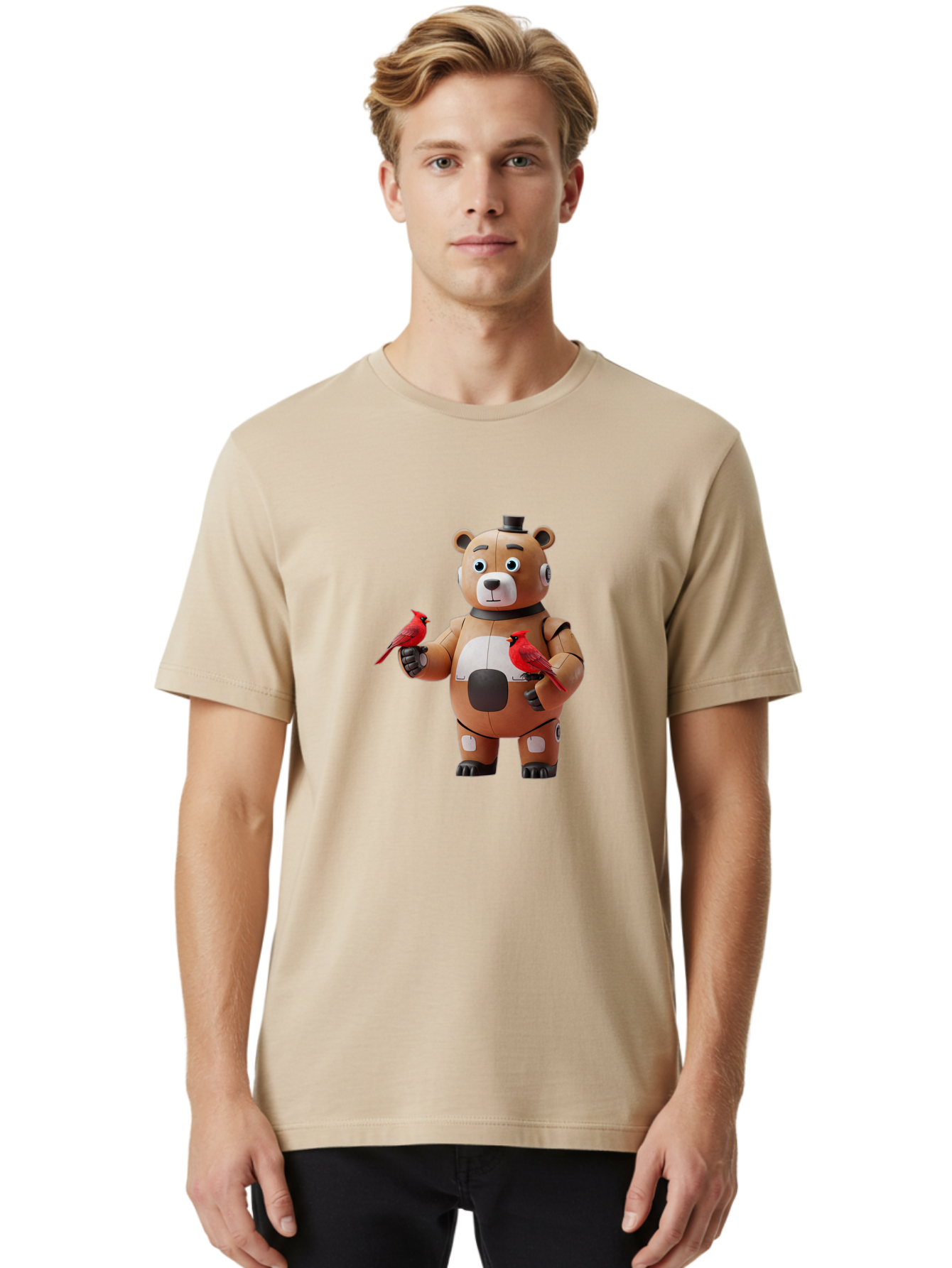 Freddy-Fazbear-1 Men'S Graphic Tee, 100% Cotton, Comfortable Casual Summer Wear, Machine Washable, Vintage Camera, Old Camera, Antique Camera, Black Camera, Classic Photography, Photography Equipment, Nostalgic Device, Film Camera, Camera Art Bak629
