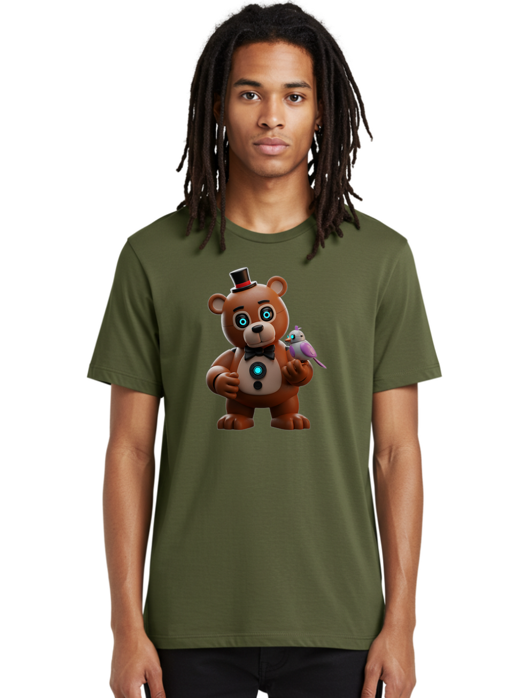 Freddy-Fazbear-2 Men'S Graphic Tee, 100% Cotton, Comfortable Casual Summer Wear, Machine Washable, Vintage Camera, Old Camera, Antique Camera, Black Camera, Classic Photography, Photography Equipment, Nostalgic Device, Film Camera, Camera Art Bak630