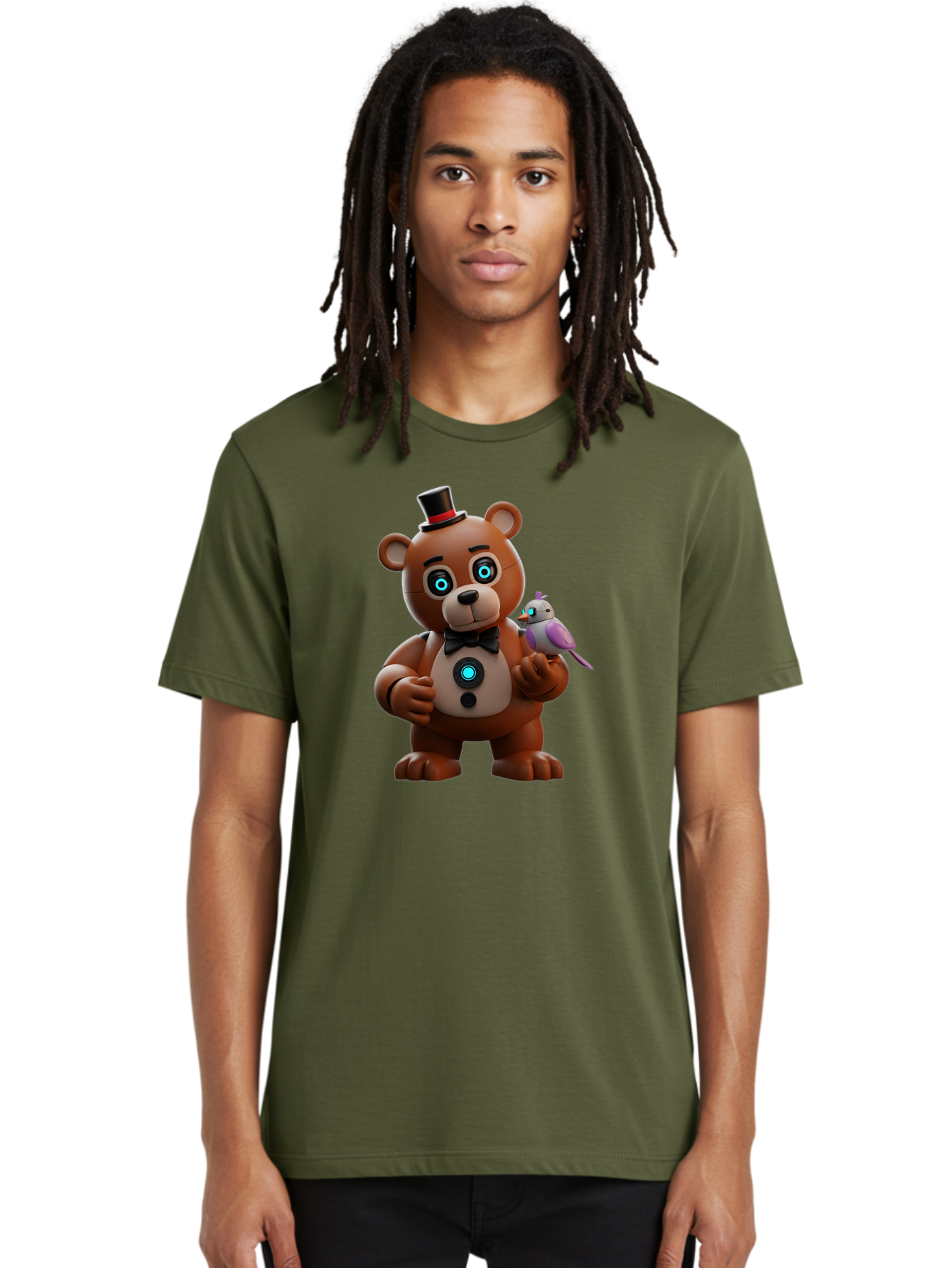 Freddy-Fazbear-2 Men'S Graphic Tee, 100% Cotton, Comfortable Casual Summer Wear, Machine Washable, Vintage Camera, Old Camera, Antique Camera, Black Camera, Classic Photography, Photography Equipment, Nostalgic Device, Film Camera, Camera Art Bak630