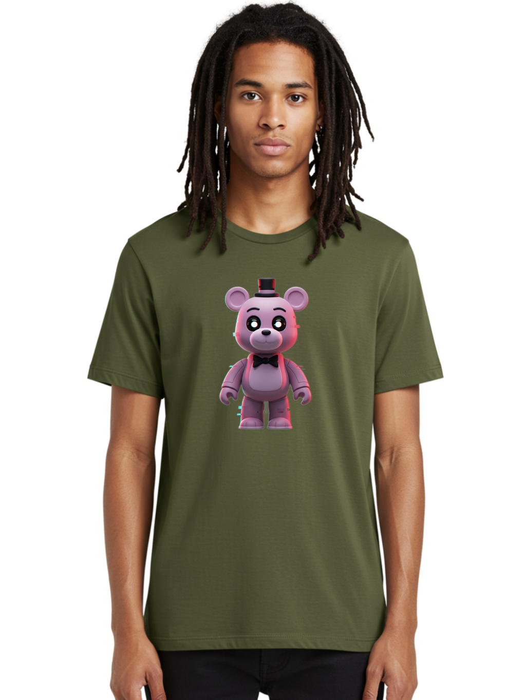 Freddy-Fazbear Men'S Graphic Tee, 100% Cotton, Comfortable Casual Summer Wear, Machine Washable, Vintage Camera, Old Camera, Antique Camera, Black Camera, Classic Photography, Photography Equipment, Nostalgic Device, Film Camera, Camera Art Bak632