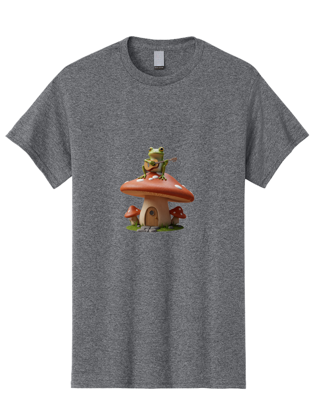 Frog-Playing-Guitar-On-Mushroom Men'S Graphic Tee, 100% Cotton, Comfortable Casual Summer Wear, Machine Washable, Vintage Camera, Old Camera, Antique Camera, Black Camera, Classic Photography, Photography Equipment, Nostalgic Device, Bak638