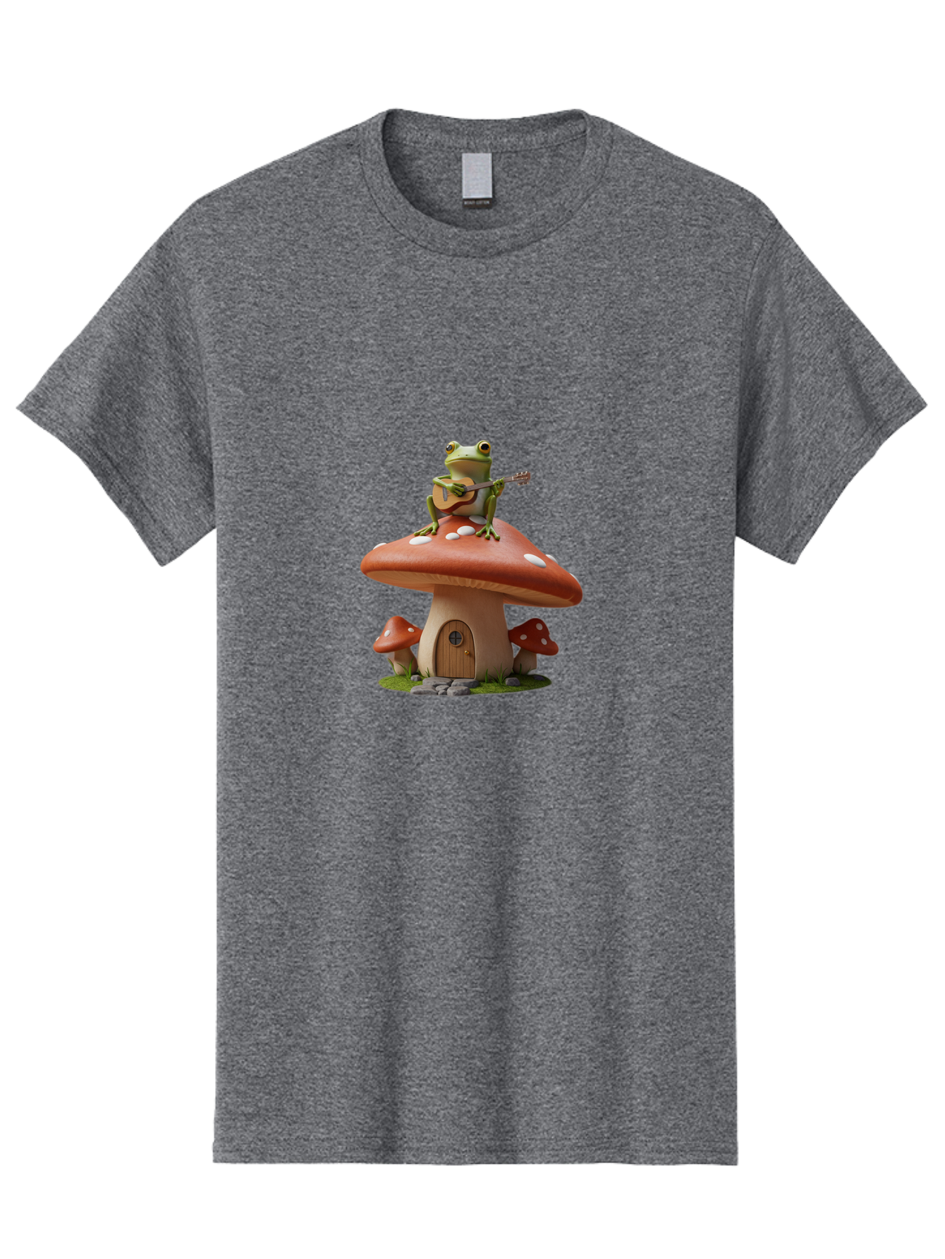 Frog-Playing-Guitar-On-Mushroom Men'S Graphic Tee, 100% Cotton, Comfortable Casual Summer Wear, Machine Washable, Vintage Camera, Old Camera, Antique Camera, Black Camera, Classic Photography, Photography Equipment, Nostalgic Device, Bak638