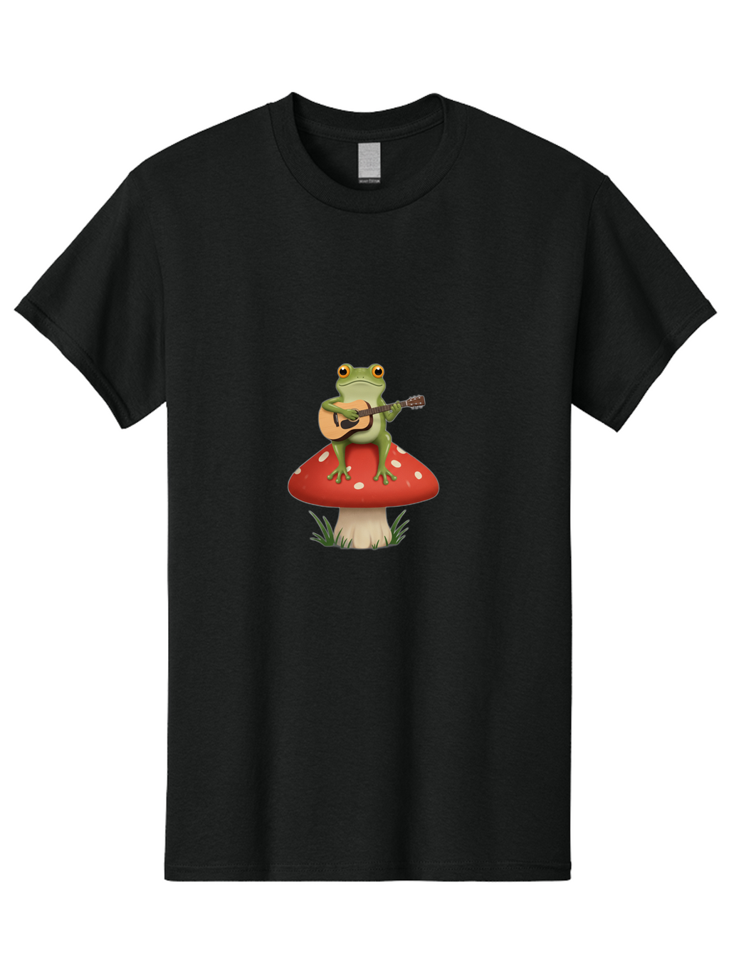 Frog-Playing-Guitar Men'S Graphic Tee, 100% Cotton, Comfortable Casual Summer Wear, Machine Washable, Vintage Camera, Old Camera, Antique Camera, Black Camera, Classic Photography, Photography Equipment, Nostalgic Device, Film Camera, Bak639
