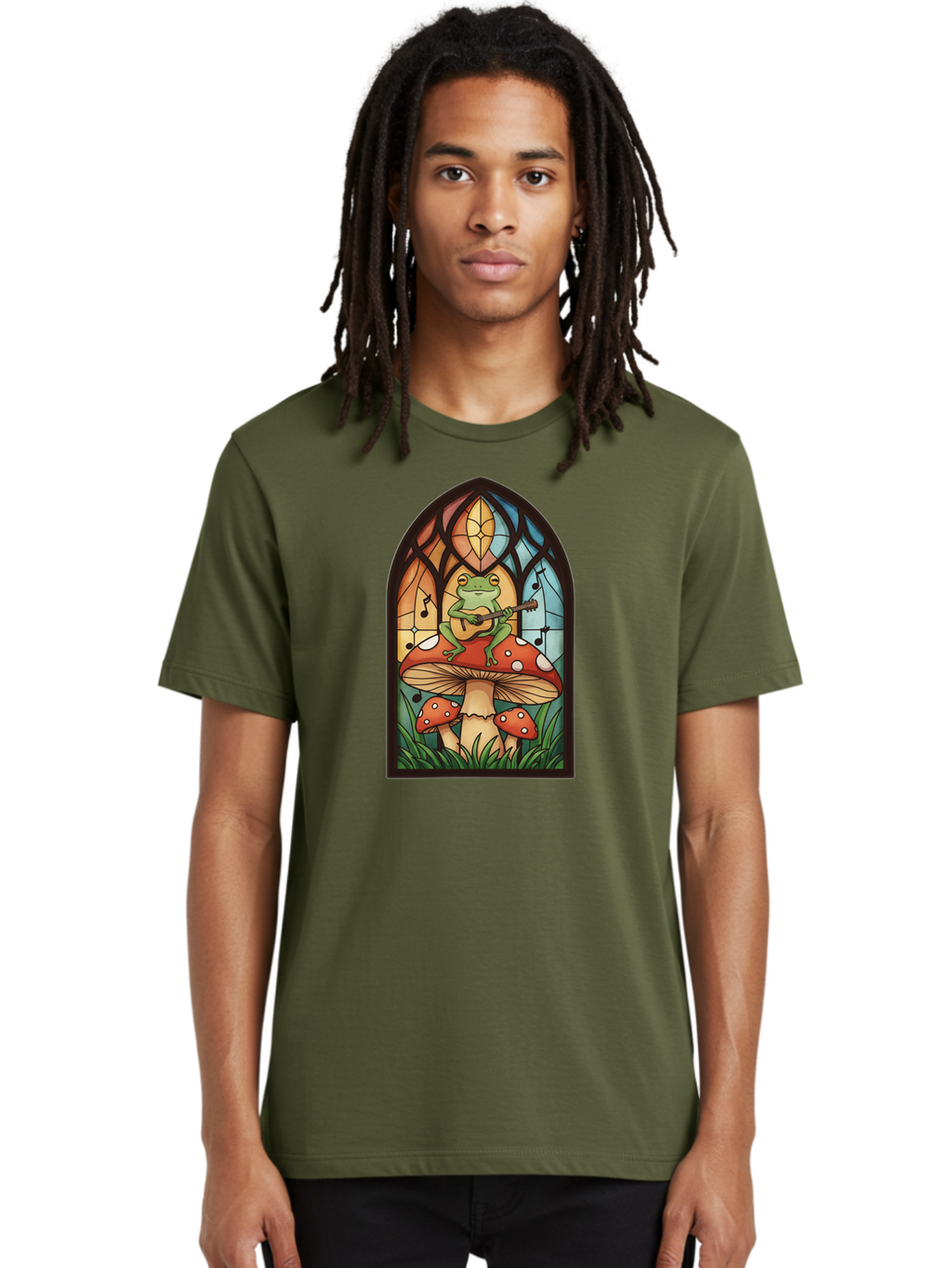 Frog-Playing-Ukulele-1 Men'S Graphic Tee, 100% Cotton, Comfortable Casual Summer Wear, Machine Washable, Vintage Camera, Old Camera, Antique Camera, Black Camera, Classic Photography, Photography Equipment, Nostalgic Device, Film Camera, Bak640