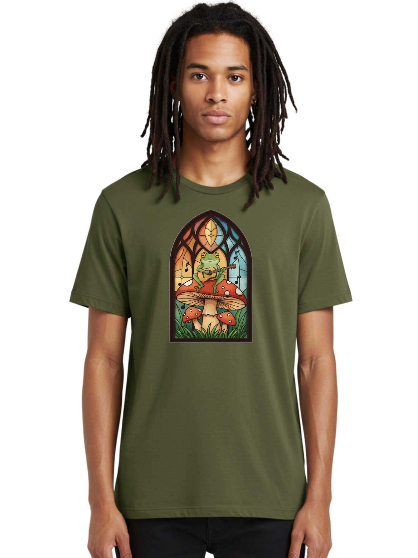 Frog-Playing-Ukulele-1 Men'S Graphic Tee, 100% Cotton, Comfortable Casual Summer Wear, Machine Washable, Vintage Camera, Old Camera, Antique Camera, Black Camera, Classic Photography, Photography Equipment, Nostalgic Device, Film Camera, Bak640